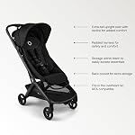 Bugaboo Butterfly 2 Poussette de voyage, Pliage ultra-compact en une seconde, Légère et adaptée aux avions (Noir Héritage)