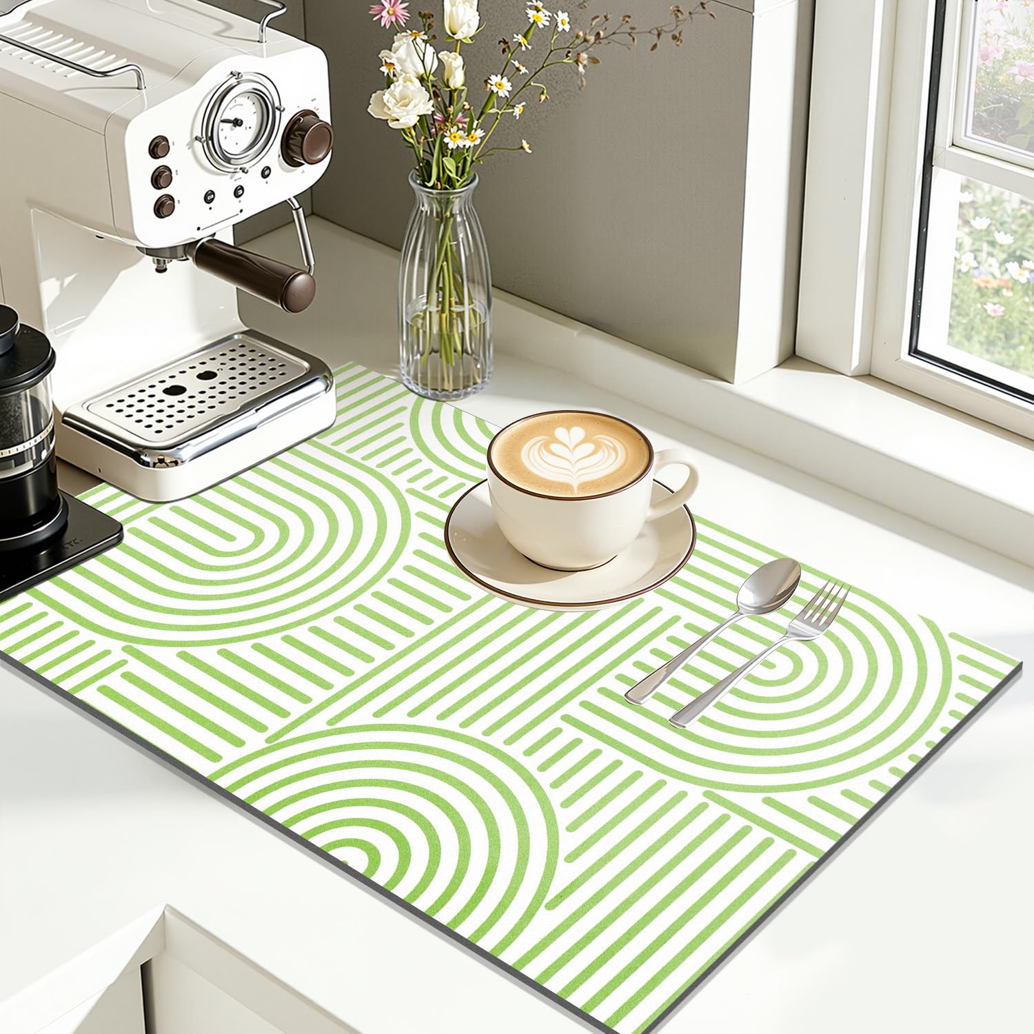 Findosom Coffee Bar Mat - Absorbent & Stain-Resistant -32