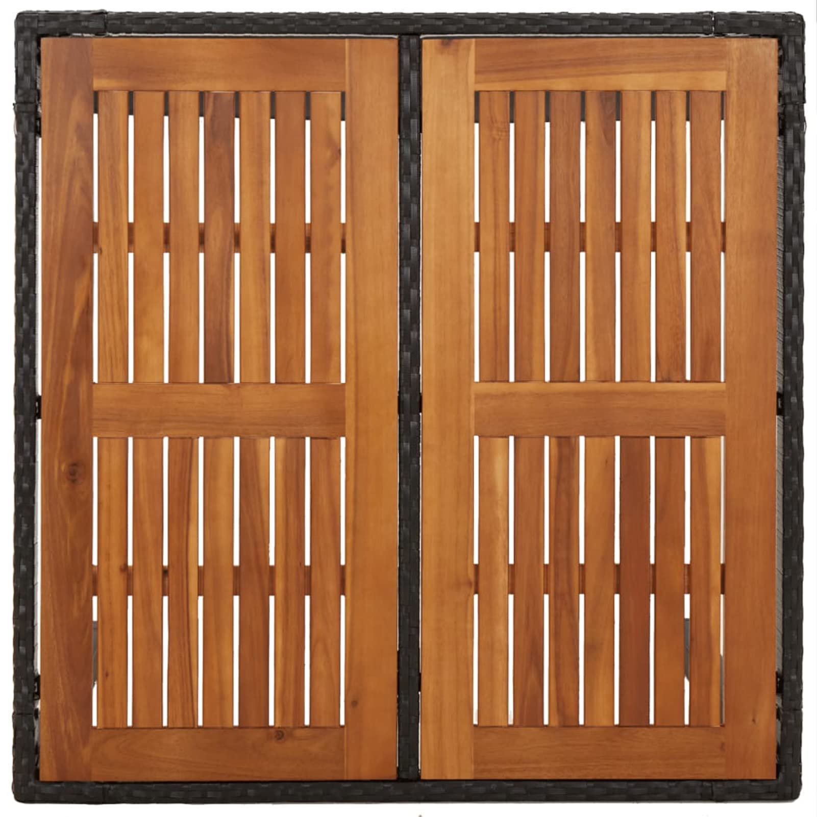 3185069 Set da Pranzo da Giardino 5 pz Nero con Cuscini in Polyrattan Testata in Legno,Testata Letto Matrimoniale Muebles Dormitorio Spalliera Letto Testiere per Letto Matrimoniale