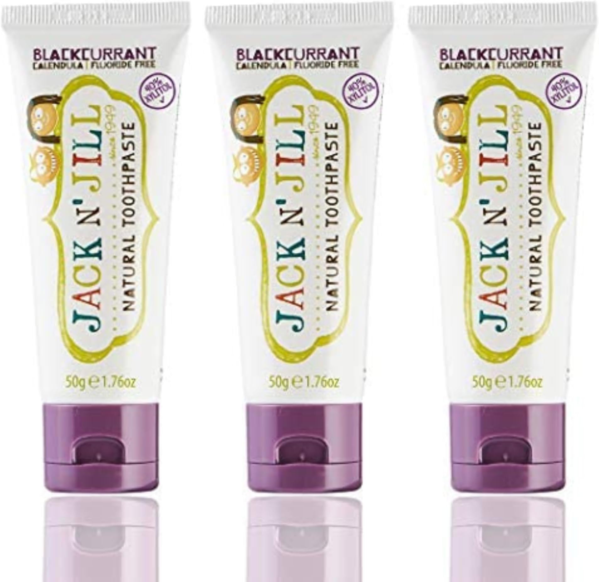 Jack N' Jill Natural Toothpaste - Blackcurrant - 50ml By Jack And Jill Kids
