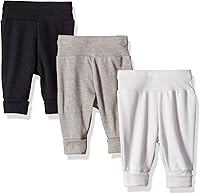 Hanes Baby Flexy Soft Knit Pull-On Sweatpants Joggers 3-Pack - Stretchy Comfort for Infants & Toddlers