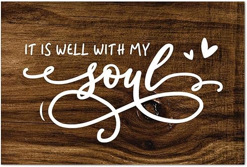 Miniatura 44 de Madcolitote Rustic Bible Verse Wood Signs Amazing Grace How Sweet The Sound Wall Art Retro Scripture Wood Plaque Farmhouse Wall Decor for Home Man