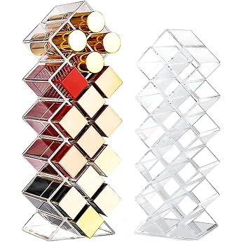 Lipstick Organiser Box 16 Sections Acrylic Lipstick Holder Container