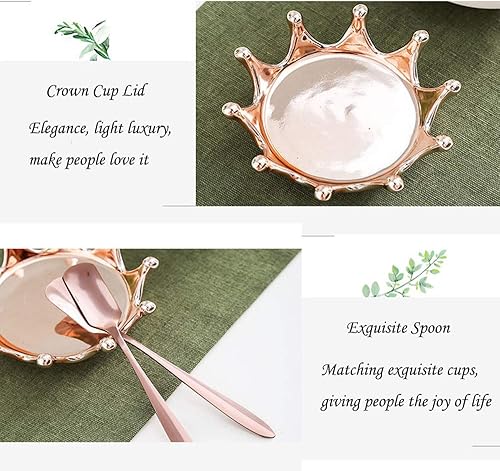 Miniatura 5 de Taza rosa taza de café rosa tazas de café para café, té, tazas de café o té de cerámica, regalos de cumpleaños para mujeres, ideas divertidas de