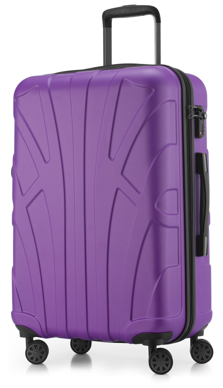 Suitline - Maleta de Mano rígida, Trolley 4 Ruedas, TSA, 55 cm, Aprox. 34 litros, 100% ABS Mate, Azul Oscuro — view 93