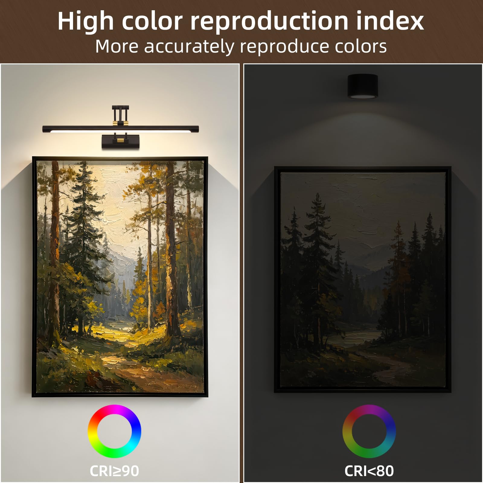 Applique murale LED 12W 57CM 4000K IP44 Lampe de salle de bain