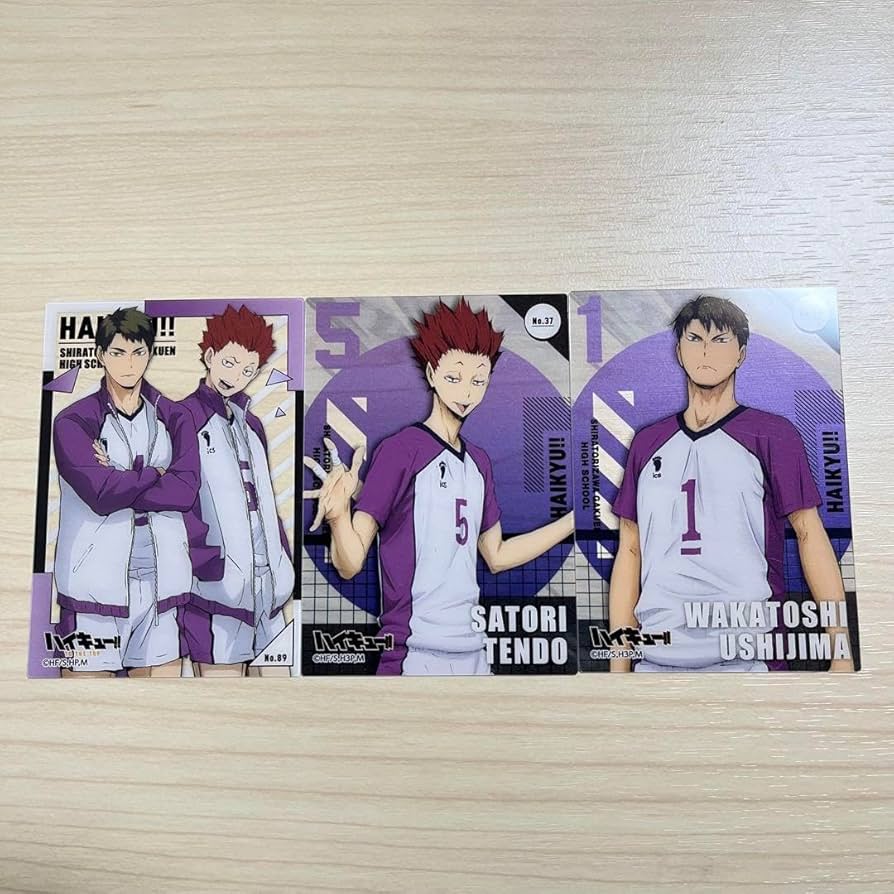 Amazon.co.jp: ハイキュー クリアカードコレクション 白鳥沢 牛島若利