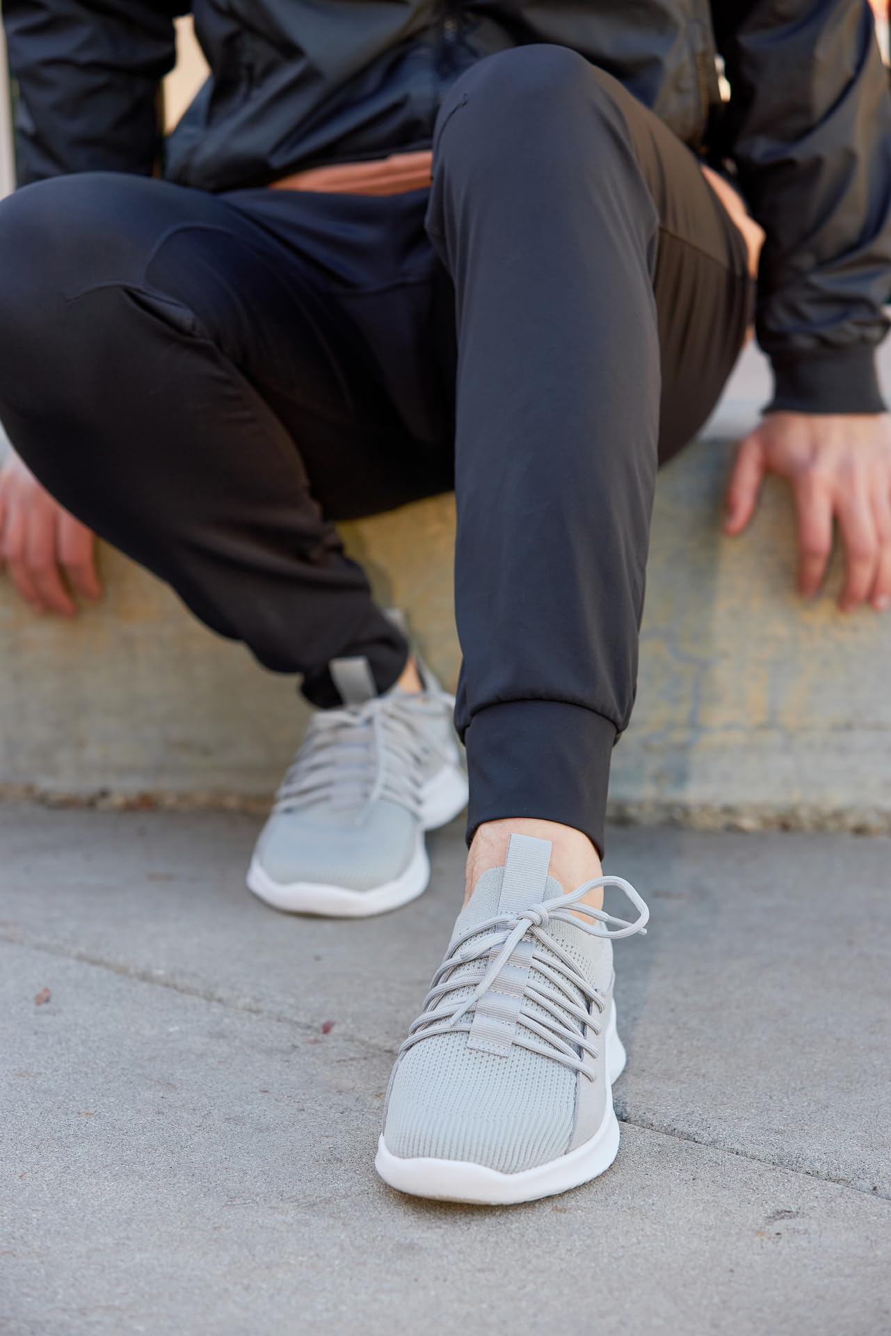 CALTO Zapatos de elevación invisibles para hombre con aumento de altura - Zapatillas deportivas ultraligeras - 2.4 pulgadas más altas