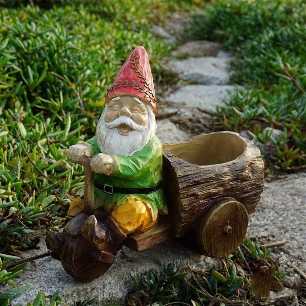 XJBTBA Maceta de jardín Statue fioriera Esterna succulenta Arte Head Fiore Vaso di Scultura Ornamento in Resina per dimora del Giardino Cortile