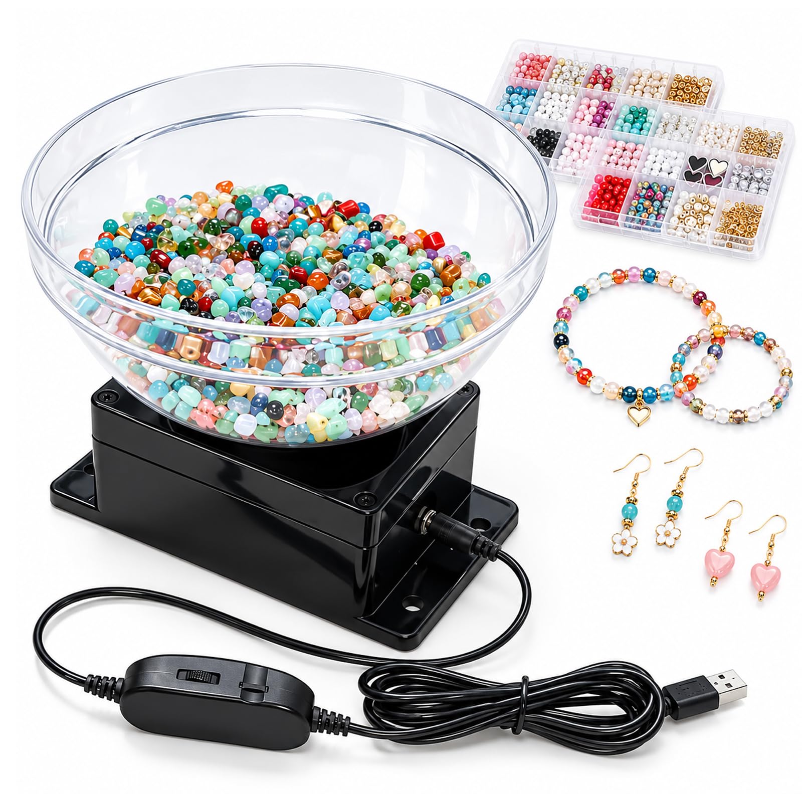 Kit di Spinner Elettrico di Perline, Alimentato da 2mm-6mm