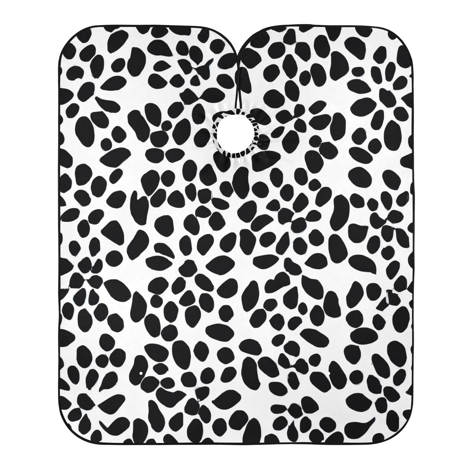 Hezely Floral Leopard Print Hair Dye Cape, Barber Cape for Adults,Waterproof Salon Cape,Waterproof Hairdressing Styling Hair Cutting, 65