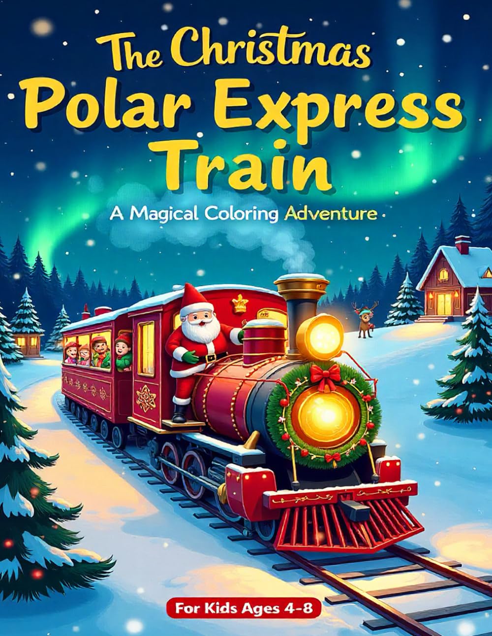 The Christmas Polar Express Train: A Magical Coloring Adventure Through Snowy Towns, Candy Stations, and the North Pole!