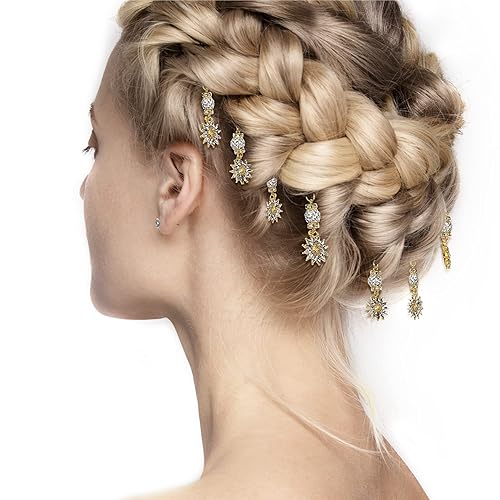 Miniatura 3 de RED by Kiss Dijes trenzados de joyería de rastas, puños para el cabello para trenzar, clips de decoración, 3 unidades