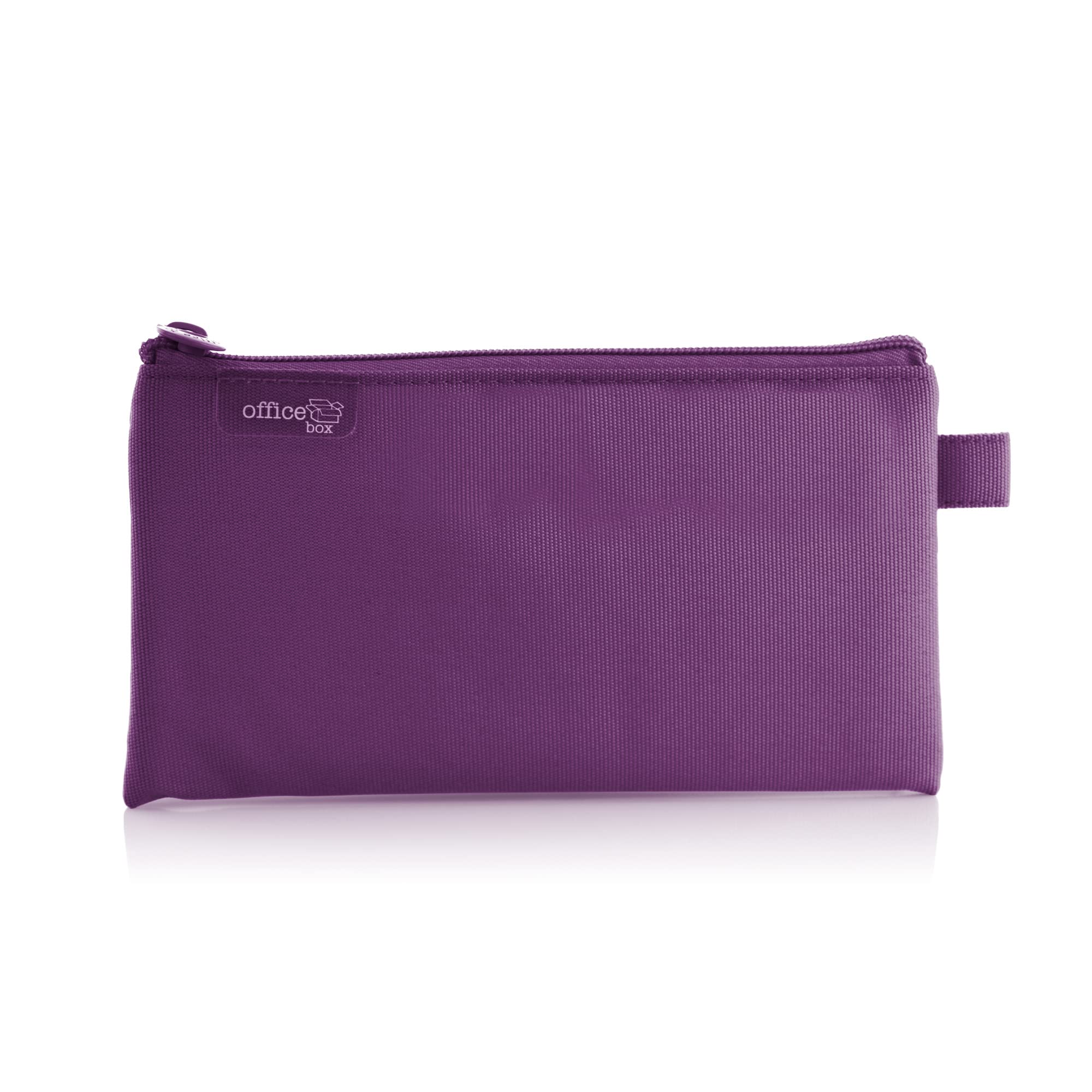 office box Estuche Escolar Plano Basic -Ref. 58011- con Cierre de Cremallera de Gran Suavidad y Resistencia, en 10 Colores - de Colorline by (Morado)
