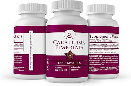 Miniatura 4 de PURE ORIGINAL INGREDIENTS Caralluma Fimbriata, (100 cápsulas) siempre puro, sin aditivos ni rellenos, verificado por laboratorio