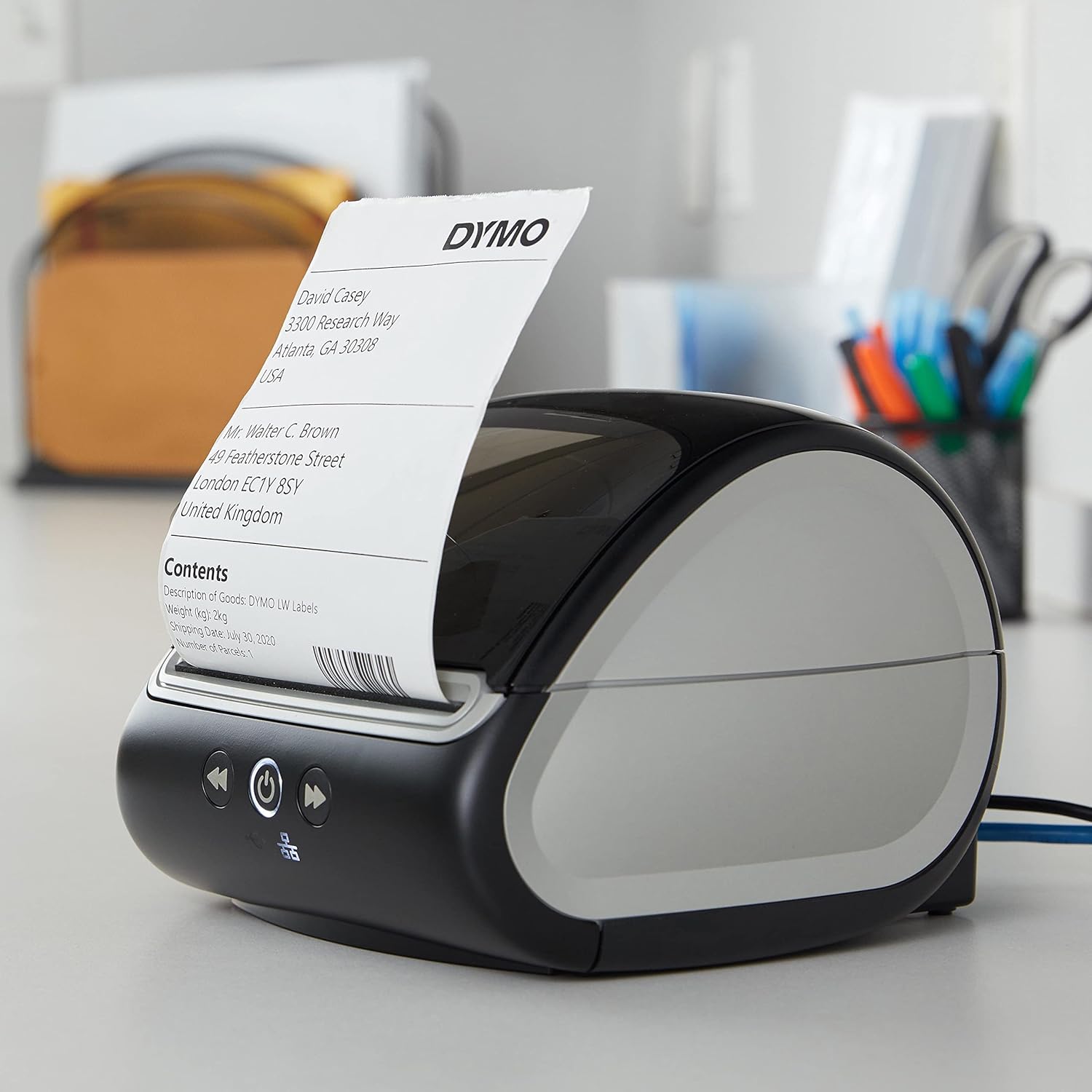 DYMO LabelWriter 5XL Label Printer, Automatic Label Recognition, Prints Extra-Wide Shipping Labels (UPS, FedEx, USPS) from Amazon, Ebay, Etsy, Poshmark, and More, Perfect for Ecommerce Sellers