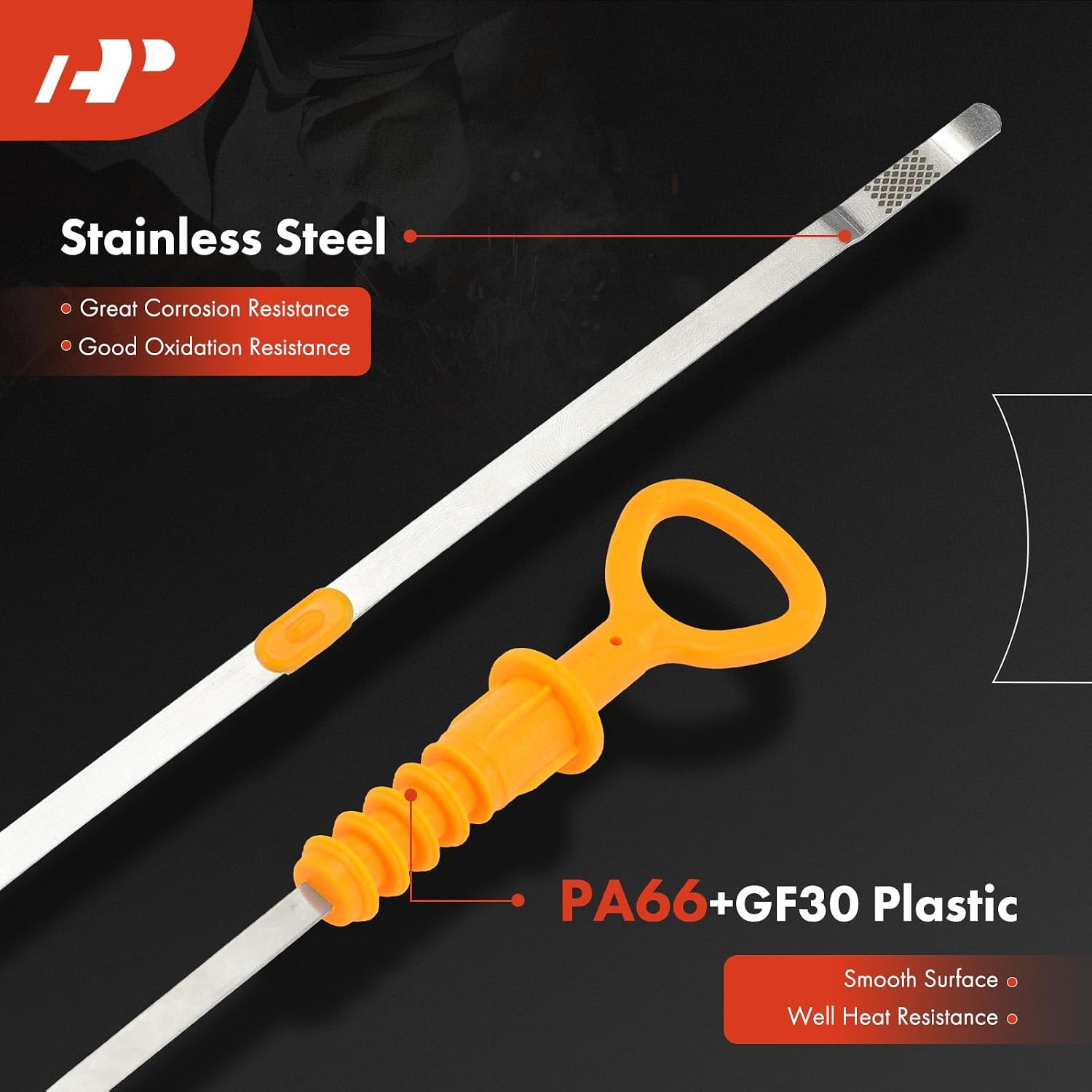 A-Premium 1.8L 2.0L Engine Oil Dipstick Compatible with Volkswagen Jetta 1999-2005 2011-2015, Passat 2000-2002, Golf, Beetle & Audi A4, A4 Quattro, Engine Oil Measuring Rod Dip Stick