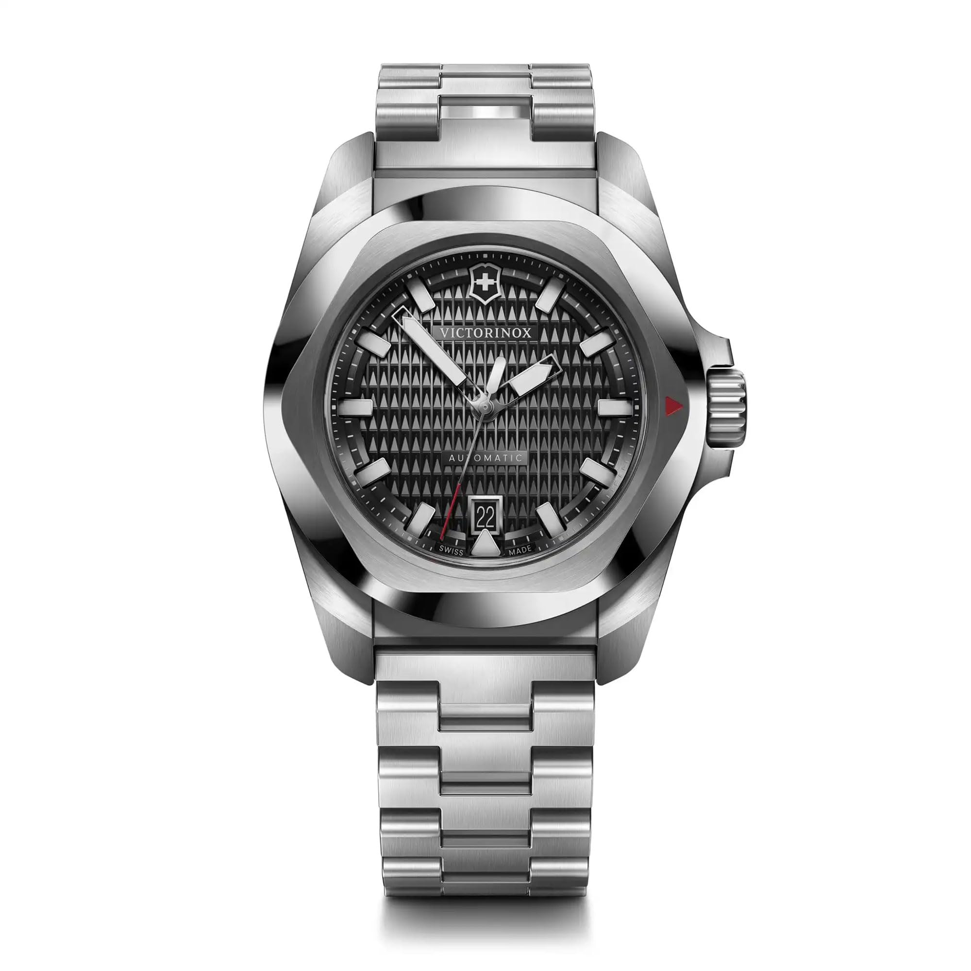 Victorinox I.N.O.X. Automatic Black Dial Stainless Bracelet Watch 41mm - 242019
