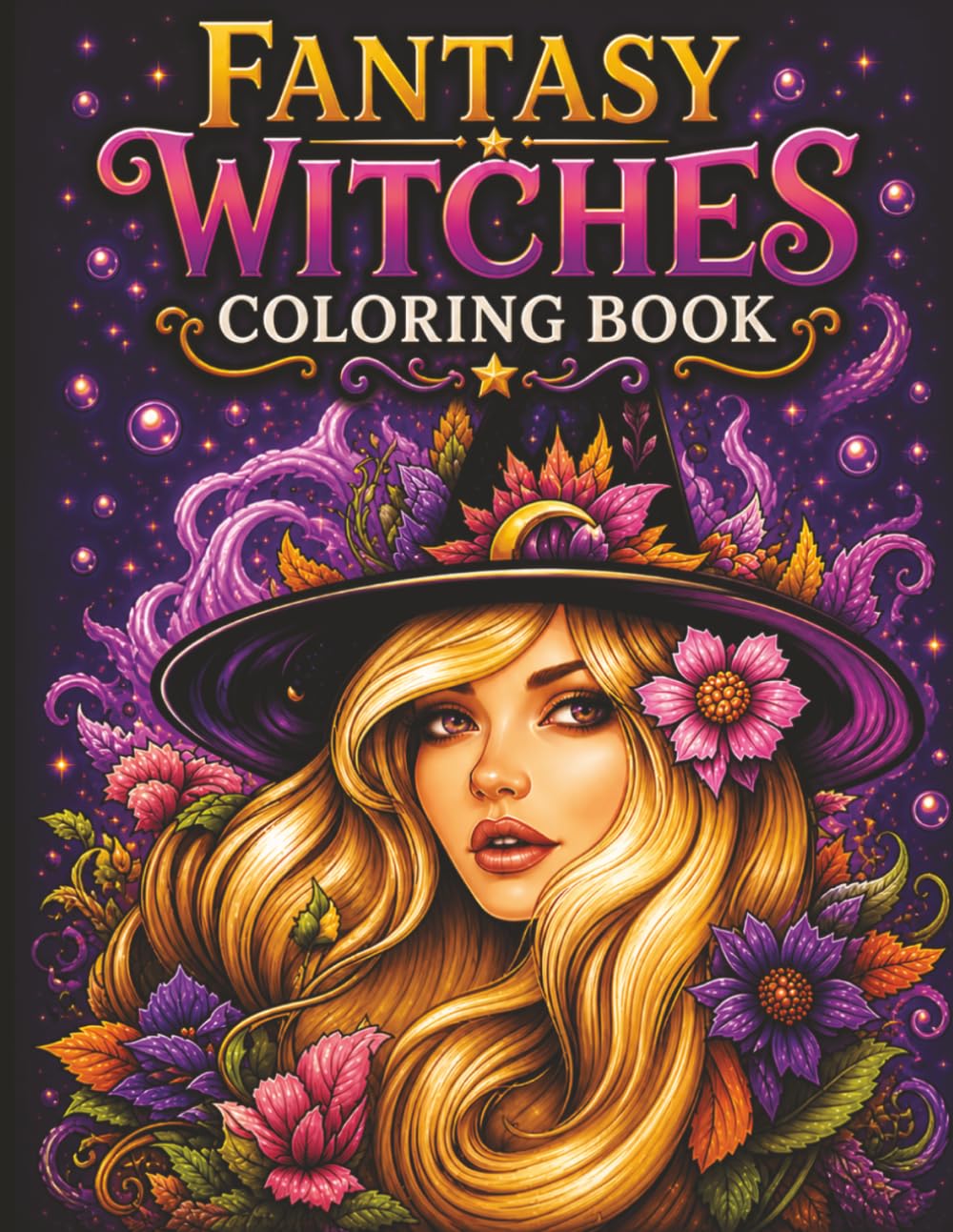 Fantasy Witches Coloring Book