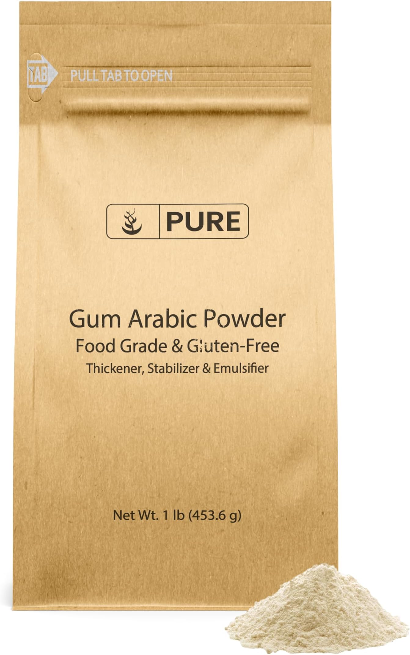 Pure Original Ingredients Gum Arabic (Acacia) Powder (1 lb) Essential Ingredient for DIY Watercolor Paints, Craft Cocktails, Royal Icing, Ice Cream