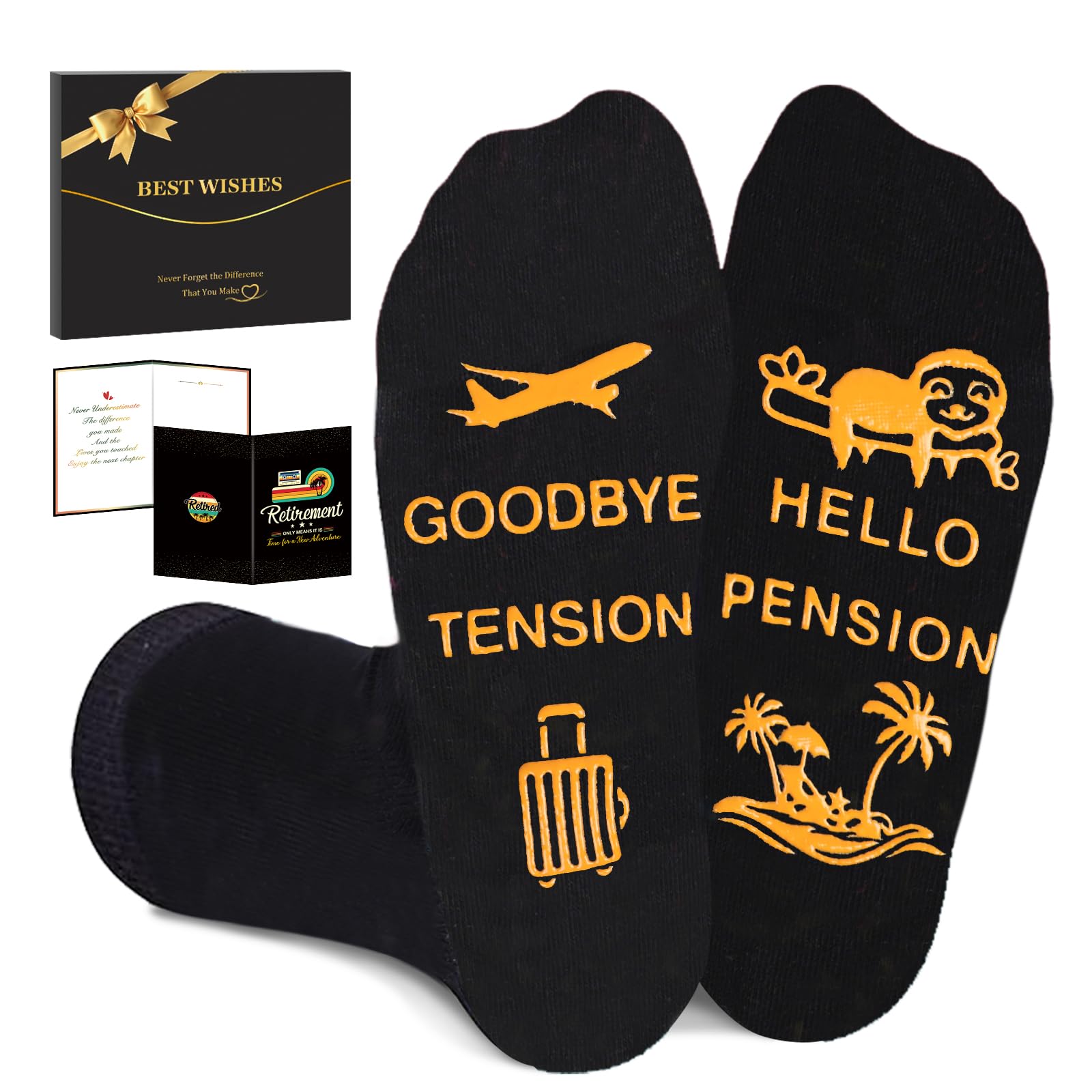 Juesly Retirement Gifts for Men Women, Novelty Socks Mens Retirement Gifts 2026 Ready for Present