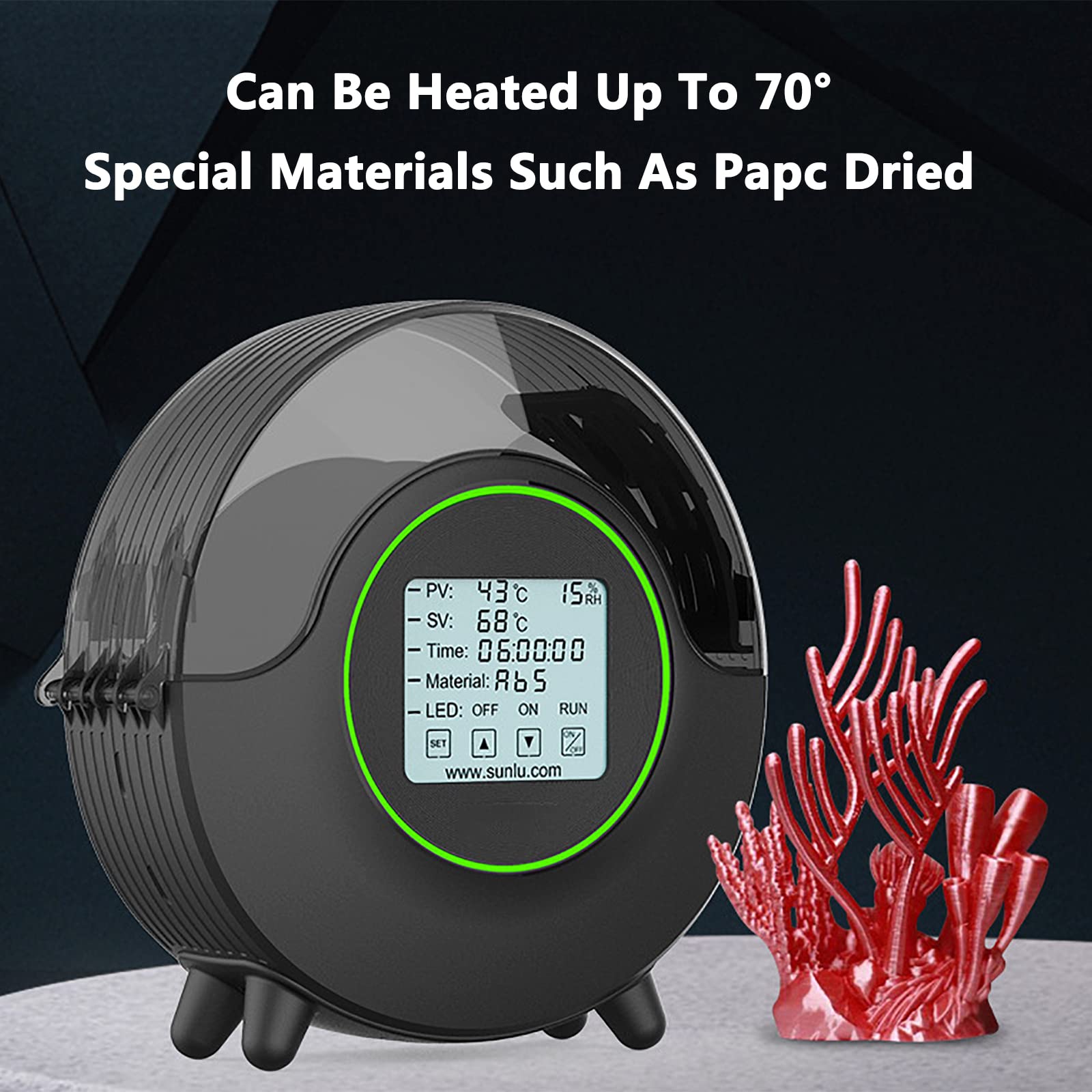 Amazon.co.jp: 3D プリンター フィラメント ドライヤー、4.6 インチ