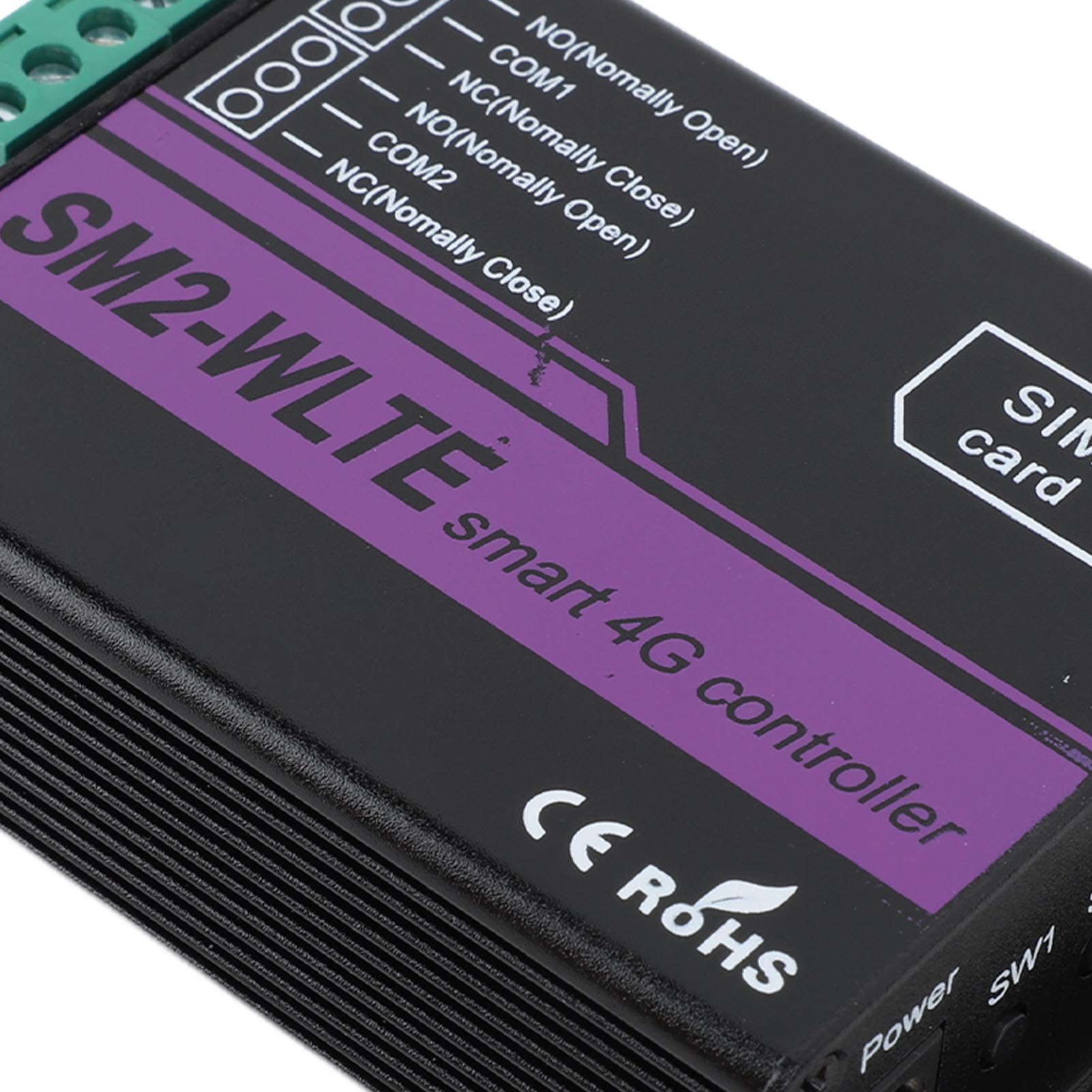 SM2 WLTE EA 2 Kanal 4G SMS Alarm Controller Fernschalter Controller mit APP WEB Temperatur Luftfeuchtigkeit Verknüpfung SMS Stromausfall Alarm EU 100-240 V
