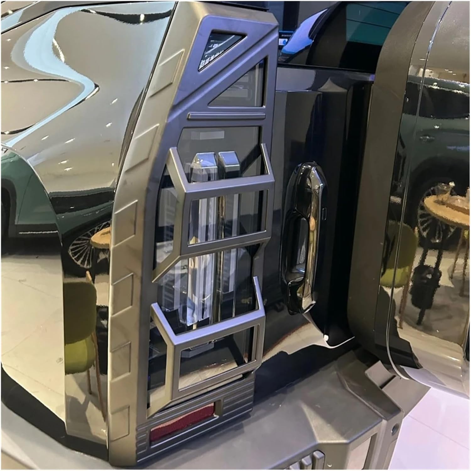 2Pcs Car Rear Headlight Lamp Cover Tail Light Frame Protective Cover Compatible For Jetour Traveler T2 2023-2025