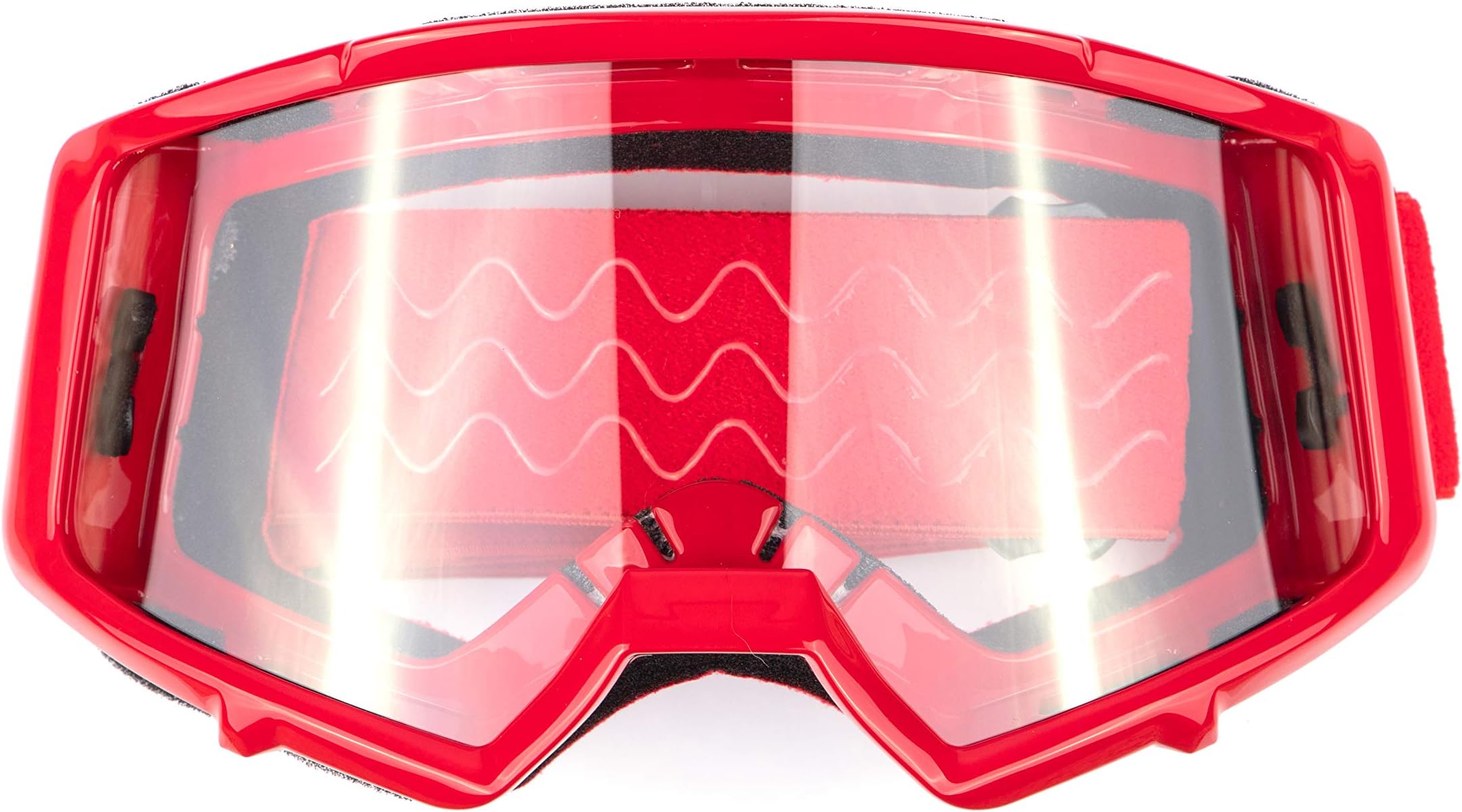 Typhoon Motocross Goggles Dirt Bike ATV Goggles Motorcycle Off Road Unisex Adult and Youth - Red