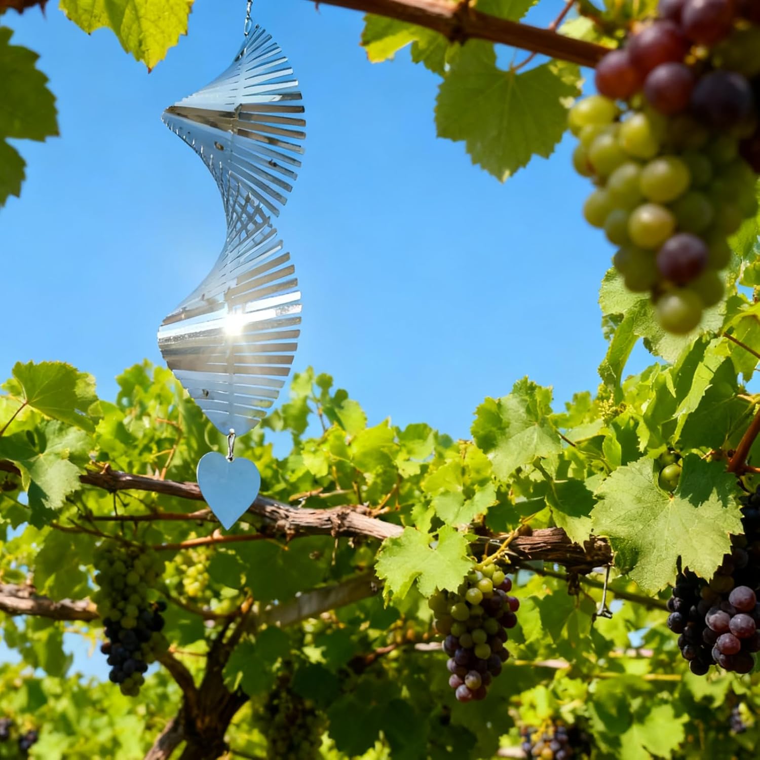 Bird Deterren for Outside Patio Garden Porch Pool Window,Mirror High Reflective Bird Scare Devices Wind Spinners Outdoor Decor,Christmas Reflector Strip Hanging Home As Decoration