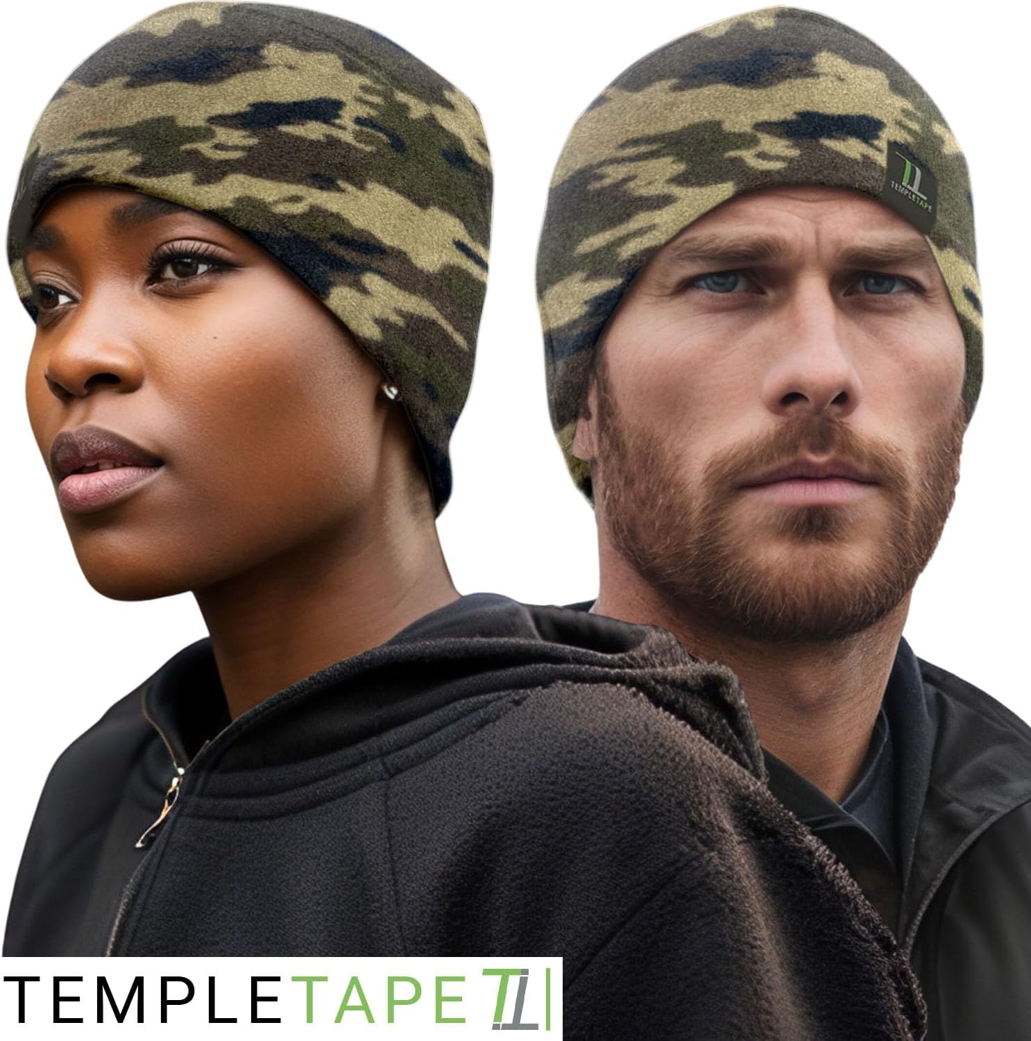 Temple Tape Tactical Fleece Watch Cap Beanie – Skull Cap Fleece Hat - Mens & Women - Image 6