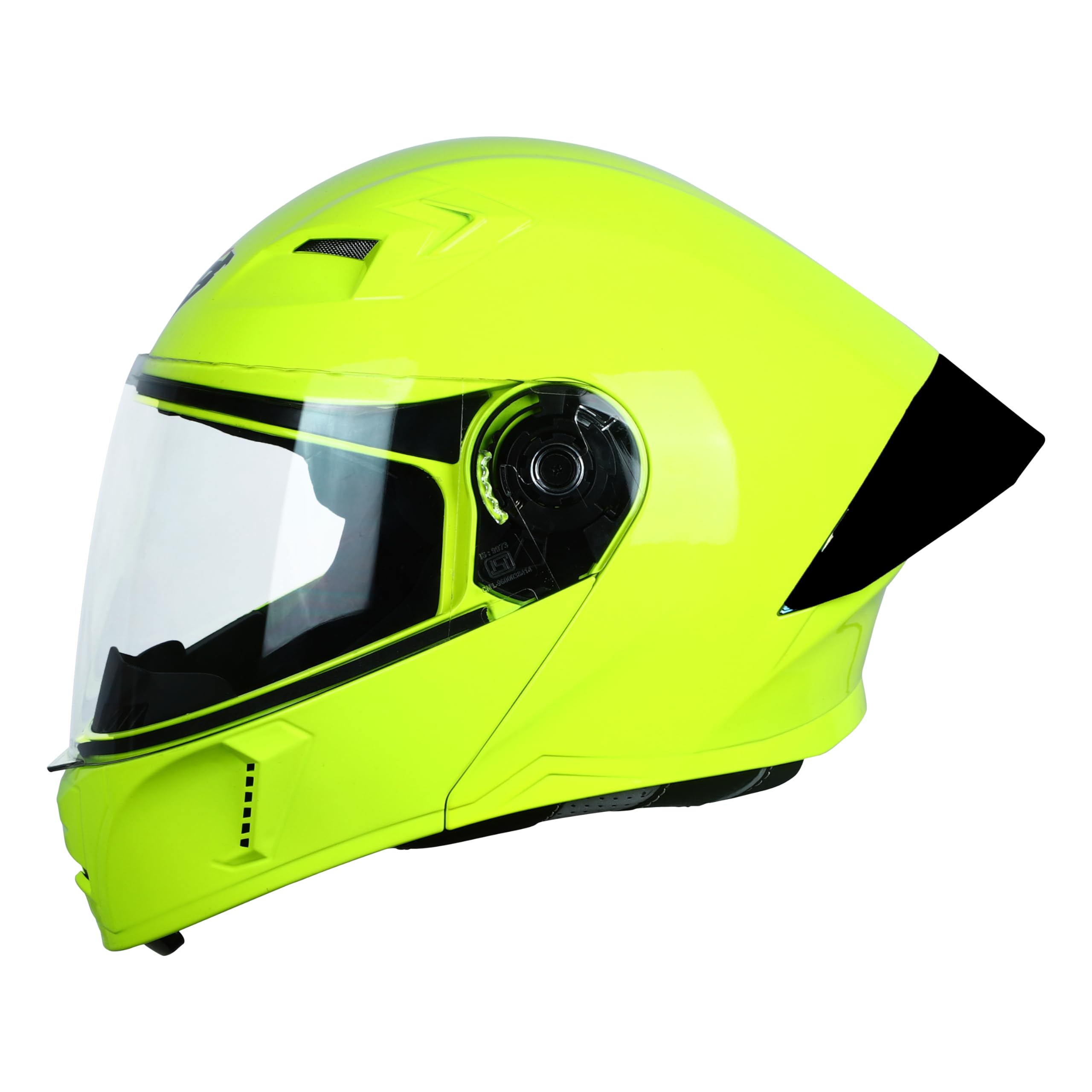Steelbird SBA-20 7Wings ISI Certified Flip-Up Helmet with Black Spoiler for Men and Women