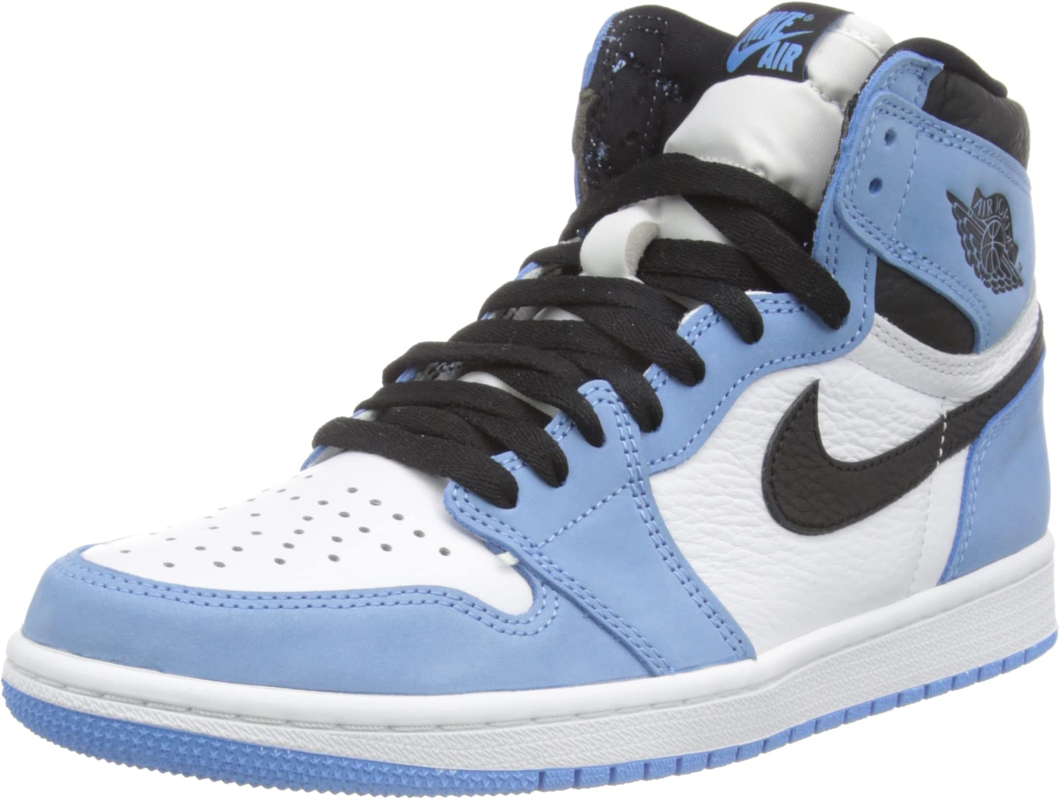 Jordan Men's Air 1 Retro High 555088 134 University Blue - Size 11, white/university blue black