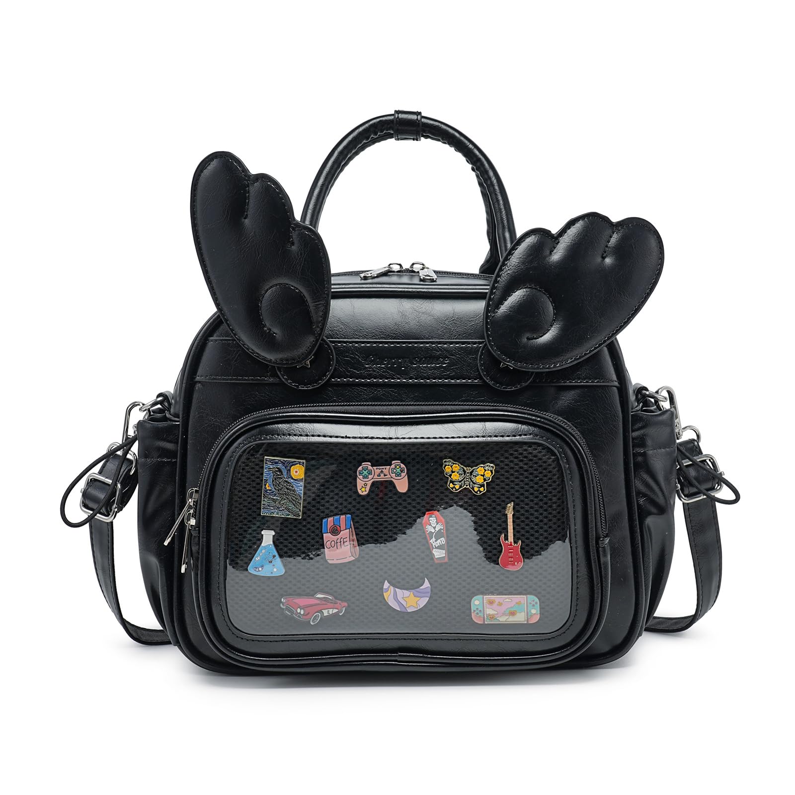 Y2K Angel Wing Ita Bag 3-in-1 Convertible Backpack Crossbody Handbag Vanwalk Lucky Star Series Angel main image 3