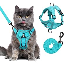 Escape Proof Cat Harness and Leash Set for All Cats, Adjustable Cat Vest