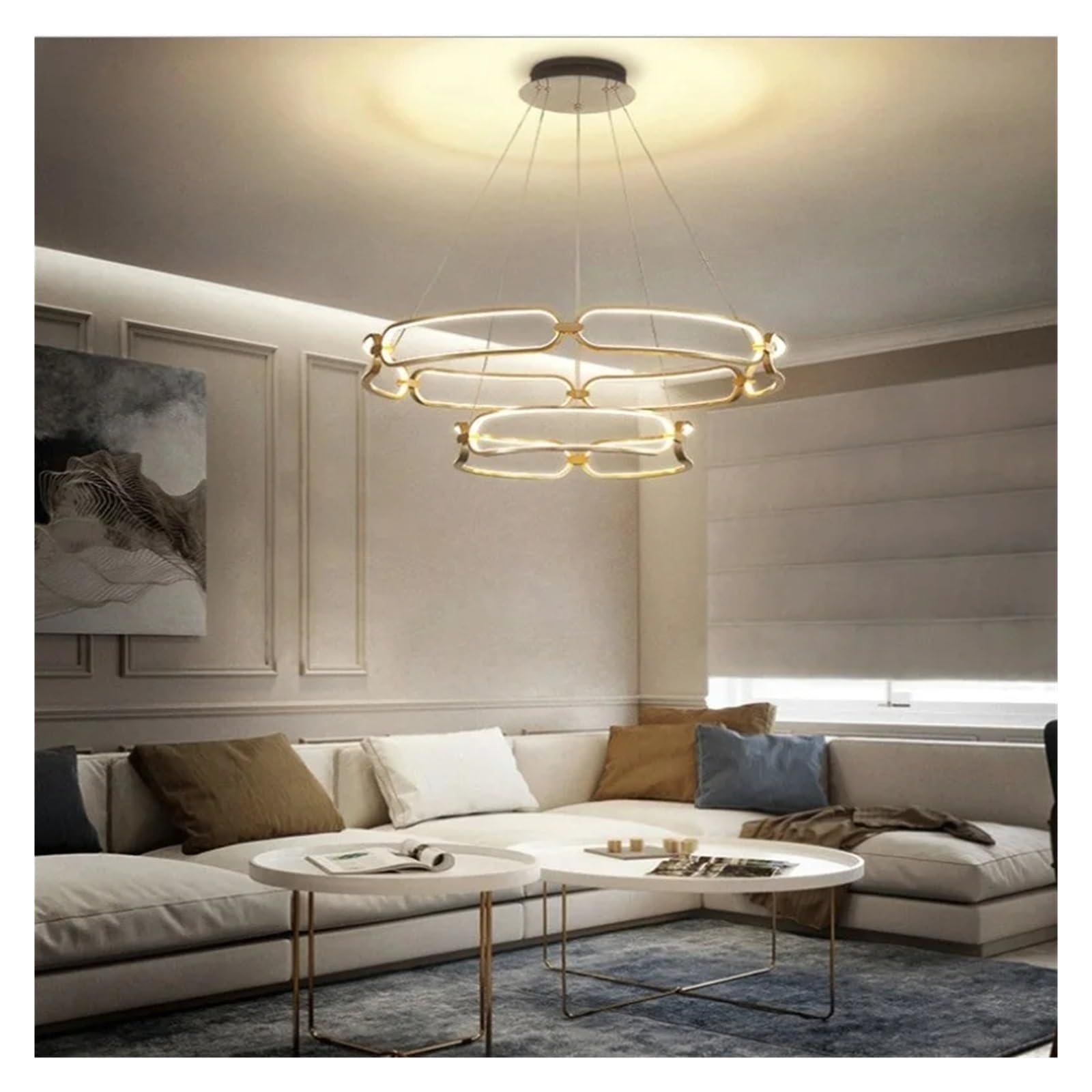 Lustre suspendu LED salon et chambre décoration moderne de maison