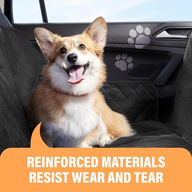 Foto 2 de 8 de Active Pets Funda protectora para asiento trasero de coche o SUV, impermeable, resistente a los arañazos