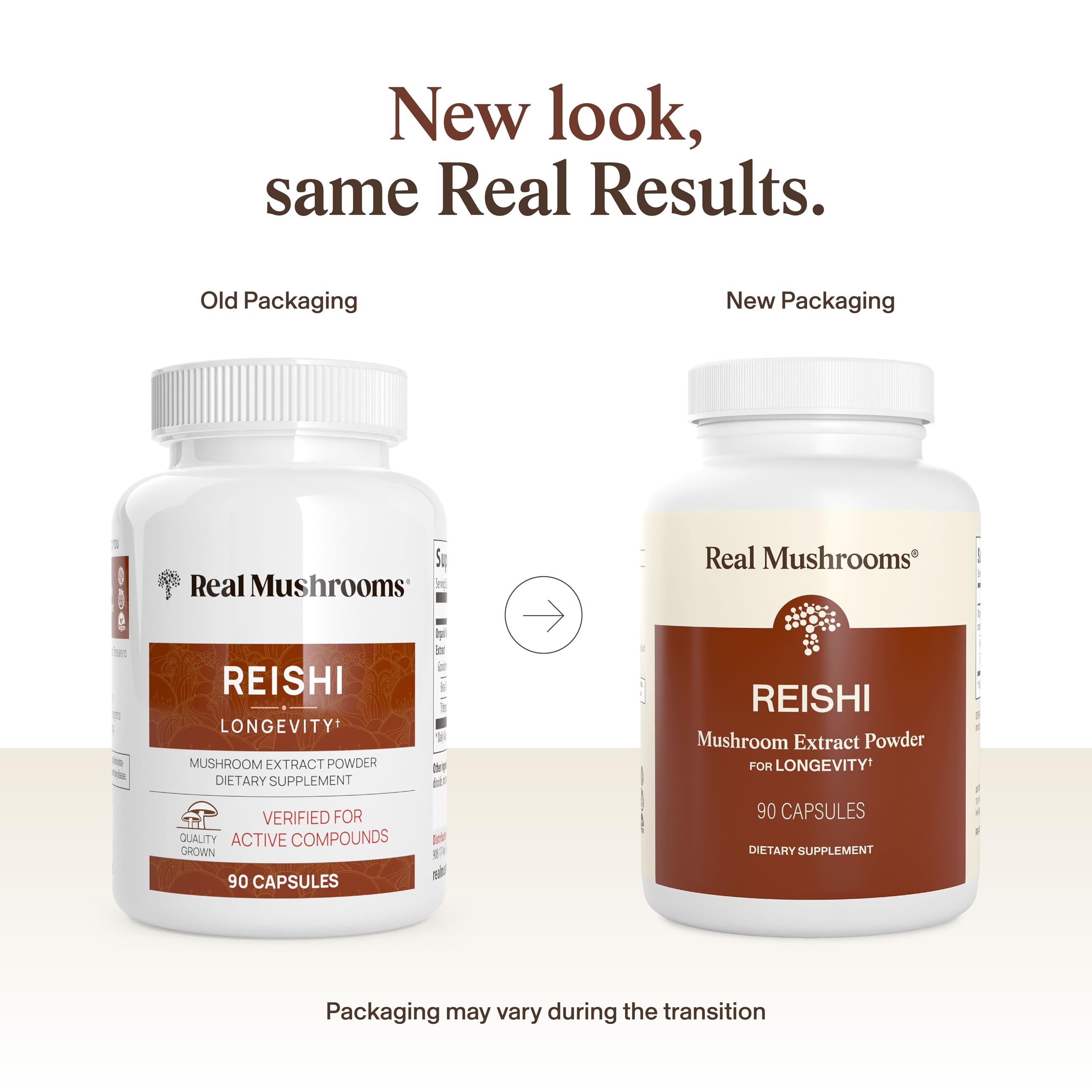Real Mushrooms Organic Red Reishi Capsules for Wellness, 90ct — Amazon image 2