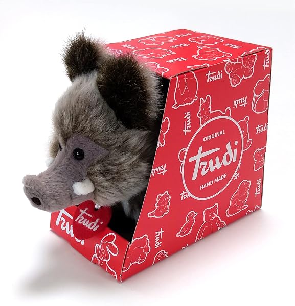 Trudi Trudino Cinghiale Cinghiale peluche Park Collection. Trudino Peluche Regalo di Natale. Animali del bosco | 8x14x17cm taglia XS | Collezione Parco dello Stelvio | modello 51283 - 2