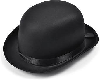 Bristol Novelty Unisex Satin-Melone, Schwarz, f r Erwachsene