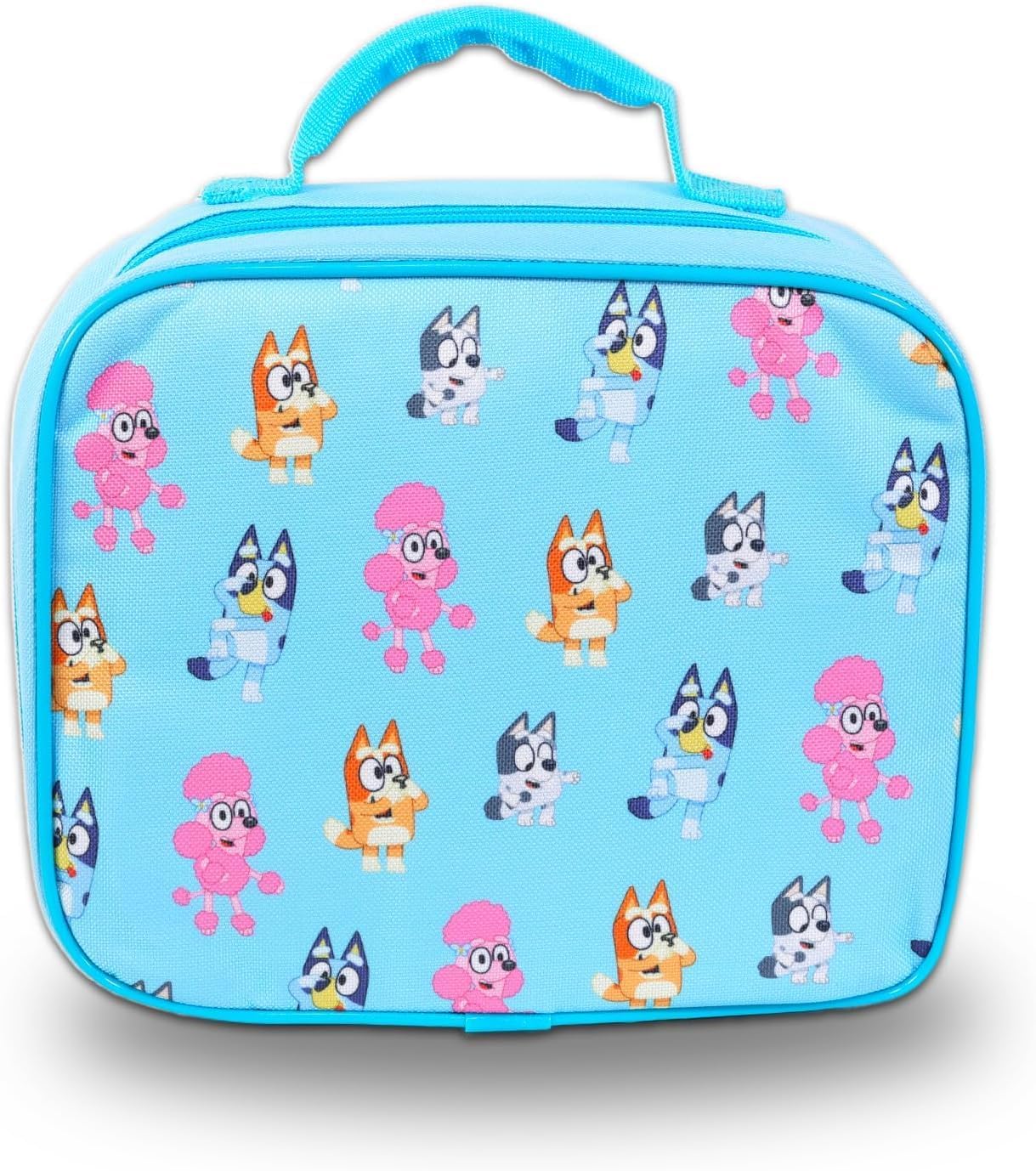 Bluey Mini Backpack with Lunch Bag Set - Bundle with 10" School Bag, Lunch Box, Stickers, More | Bluey and Bingo Backpack Purse for Kids, Girls