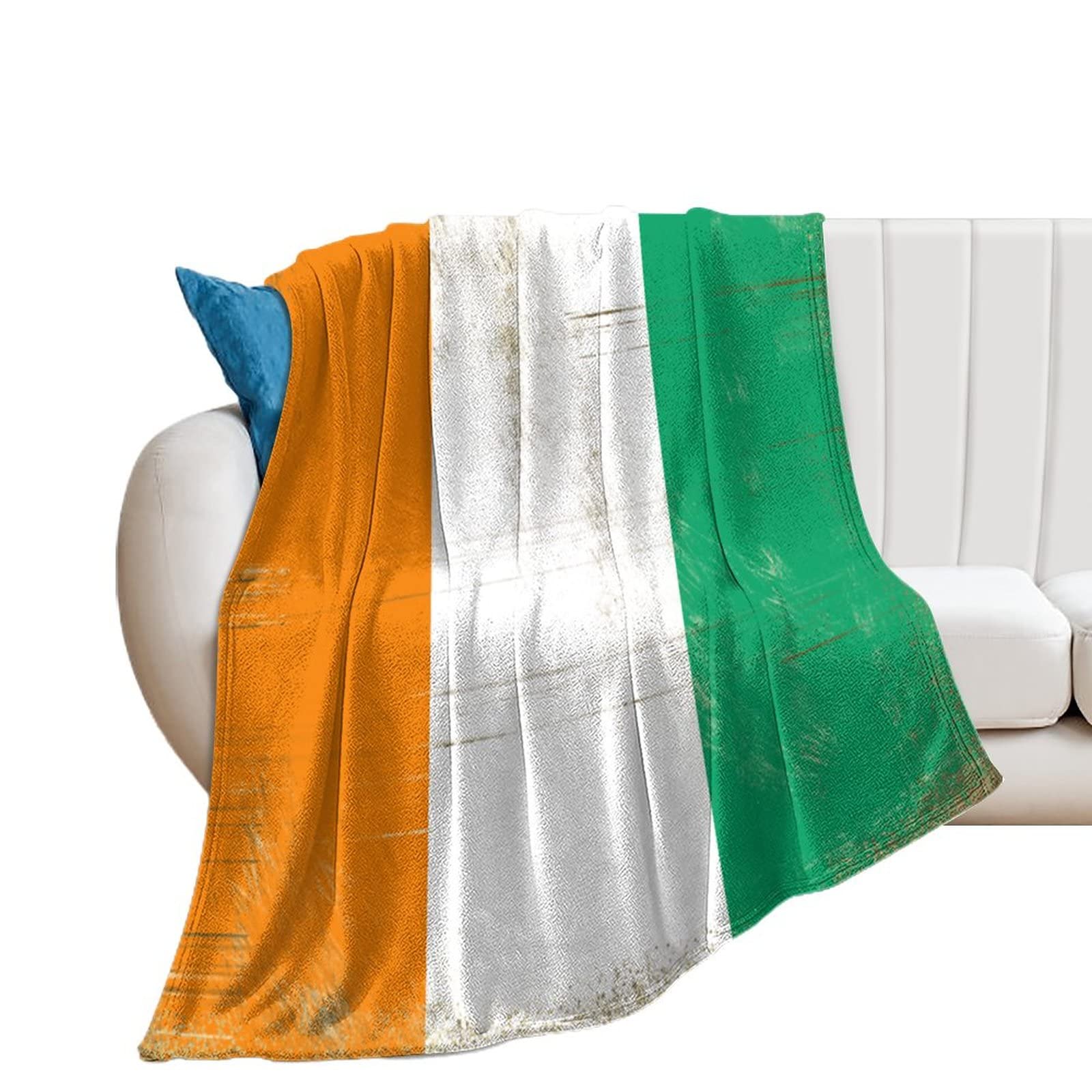 Couverture en flanelle haut de gamme plaid chaud pour canapé et lit