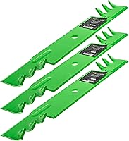 Vista 2 de 8TEN Kit de cuchillas dentadas para Toro 52 pulgadas cortacésped cubierta Z Master Z400 Z449 Z450 Z453 Z500 Z528 Grandstand 74559 74569