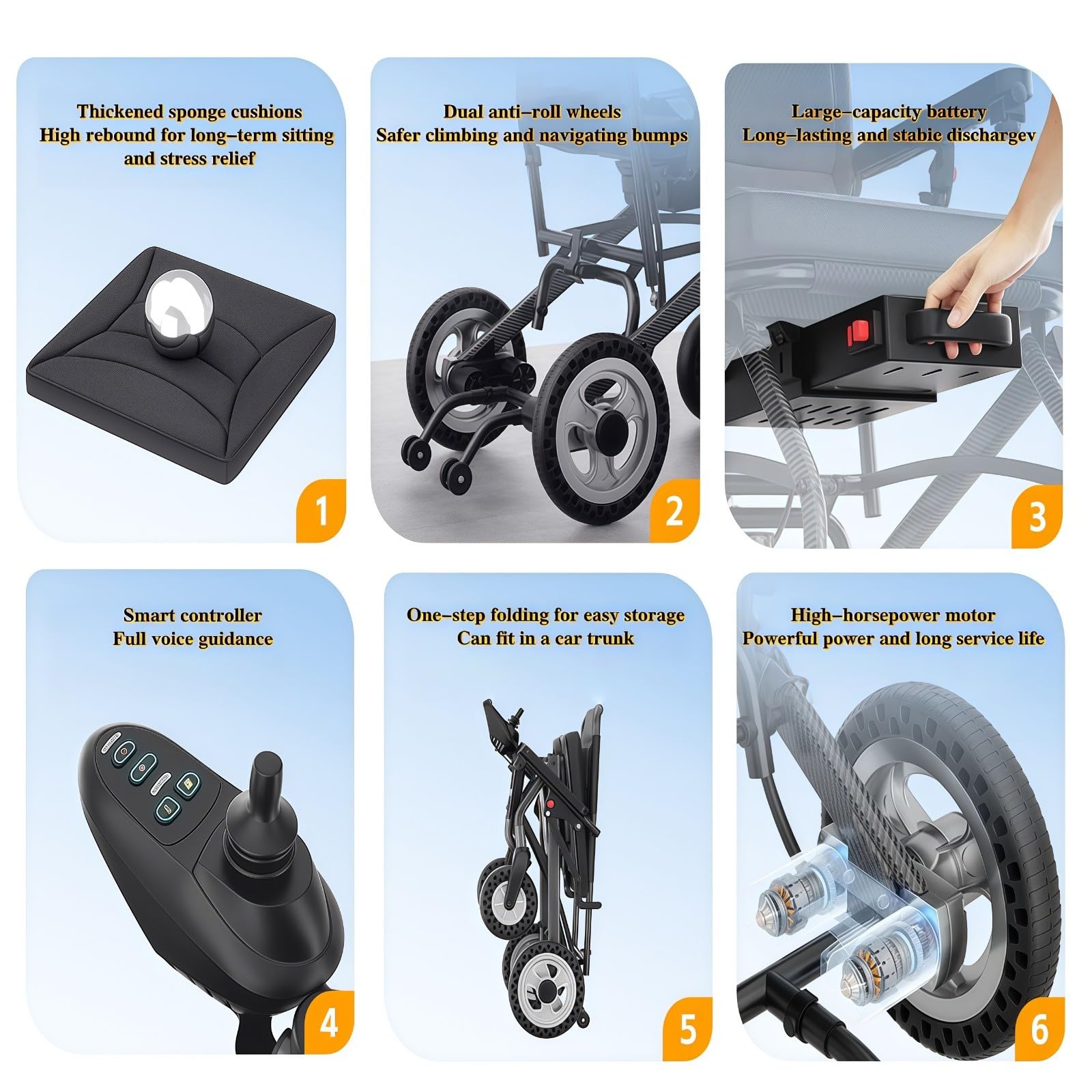 Ultralekki elektryczny wózek inwalidzki, składany, przenośny wózek inwalidzki dla osób starszych, pojazd elektryczny, inteligentny skuter, aluminiowa rama, ultralekki 16 kg