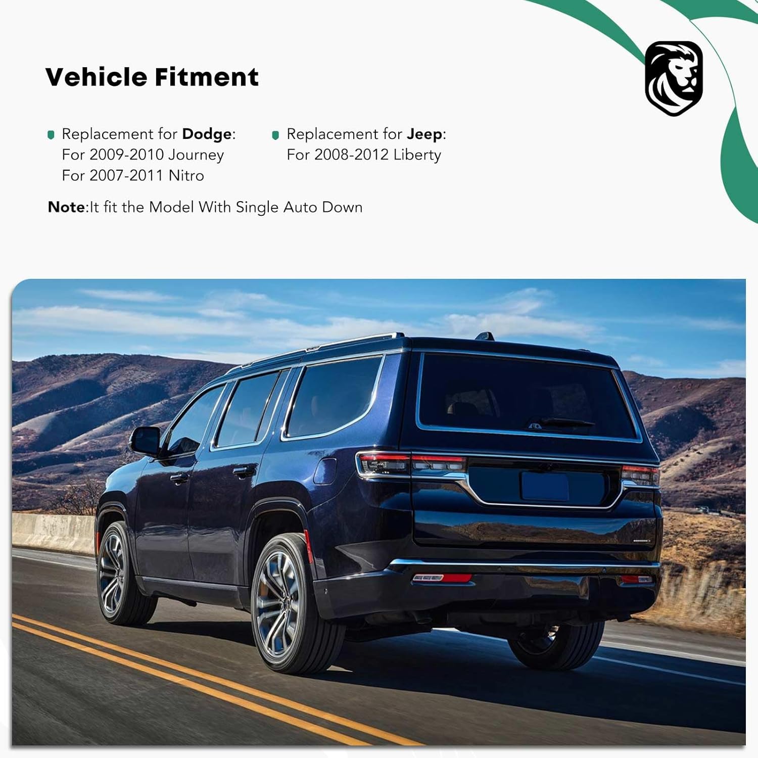 YHTAUTO Master Power Window Switch Driver Side Replacement for 2009-2010 Dodge Journey, 2008-2011 Nitro, 2008-2012 Jeep Liberty, 13+8 Pins, One Auto Up and Down Window Control Switch