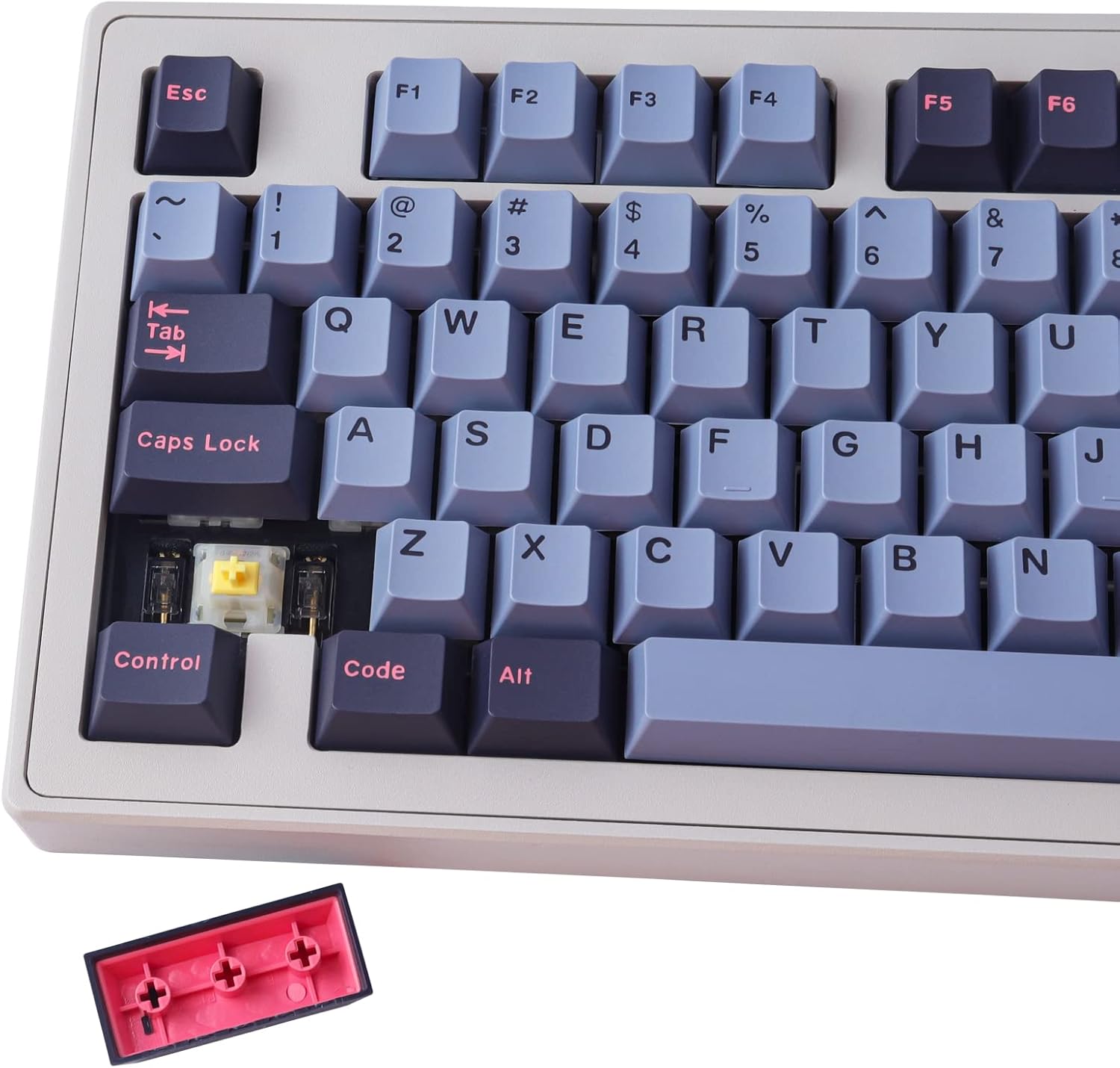 Keycaps ABS Doubleshot Cherry Profile 173 Keys With 7U Spacebar for