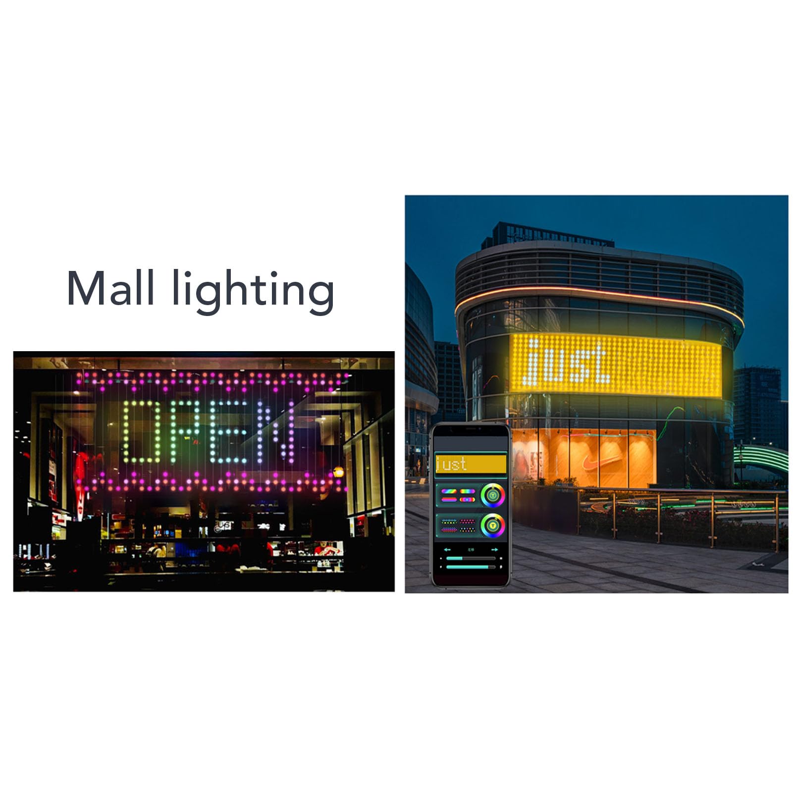 LED-Vorhangleuchten, 400 RGB Smart Window Curtain String mit | Innen- und Außendekoration, Programmierbares -Display, Musiksynchronisierung, Timer, Fernbedienung und App-Steuerung,