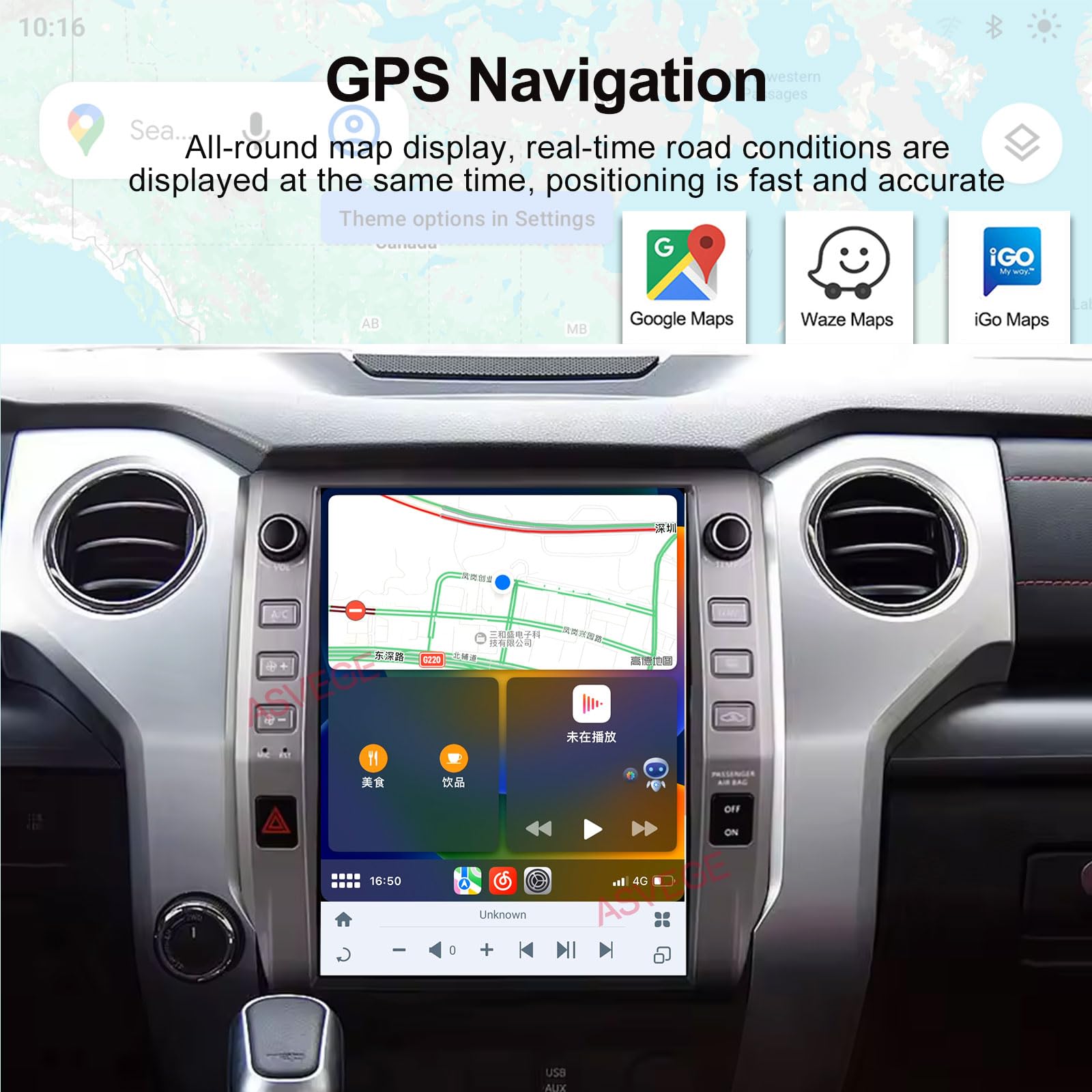 Amazon.com: ASVEGE 12.1 Car Radio for Toyota Tundra 2014-2019 