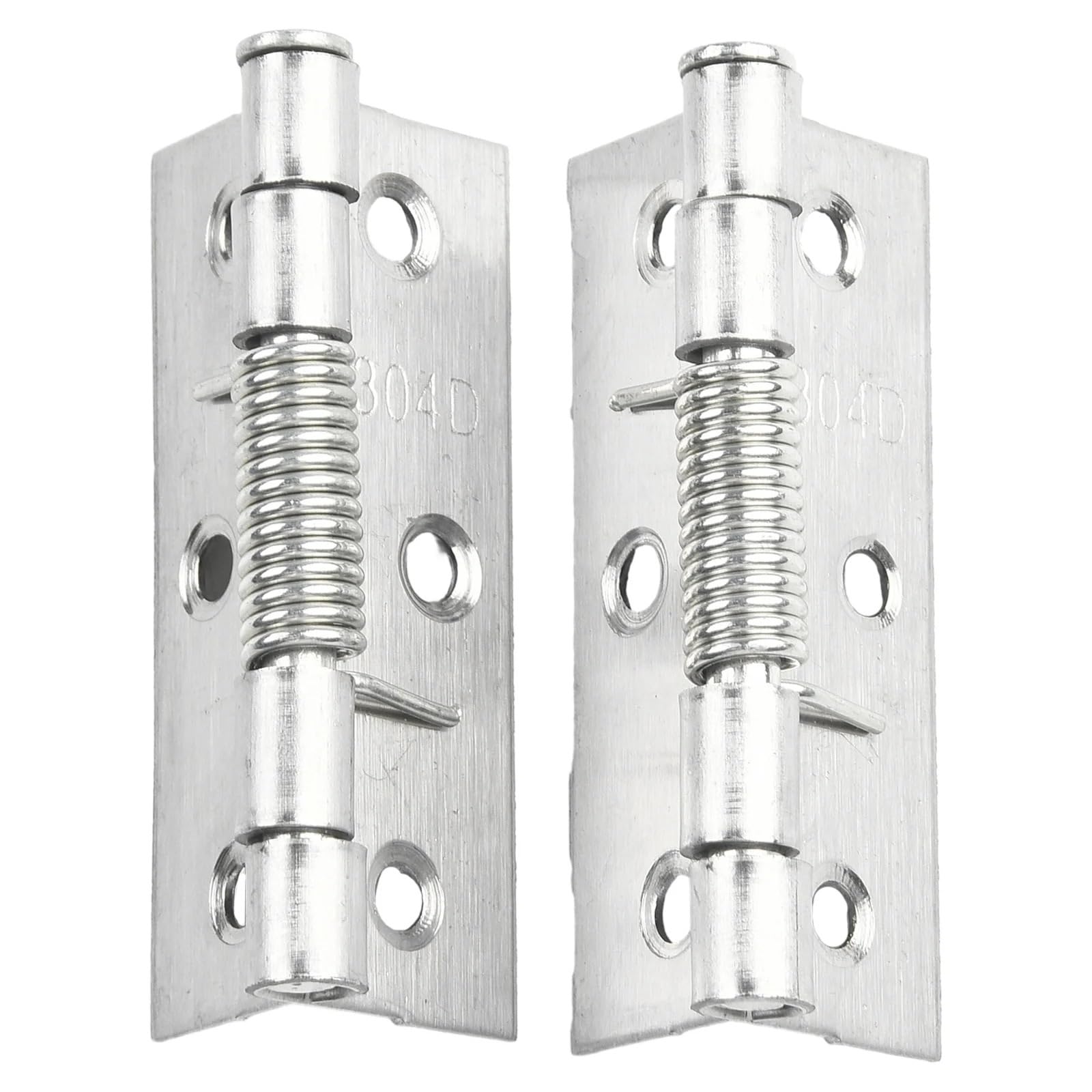 Door Hinges 2 Pcs Door Hinges Cabinet Furniture Rebound Hinge Stainless Steel Repair Hardware(2inch)