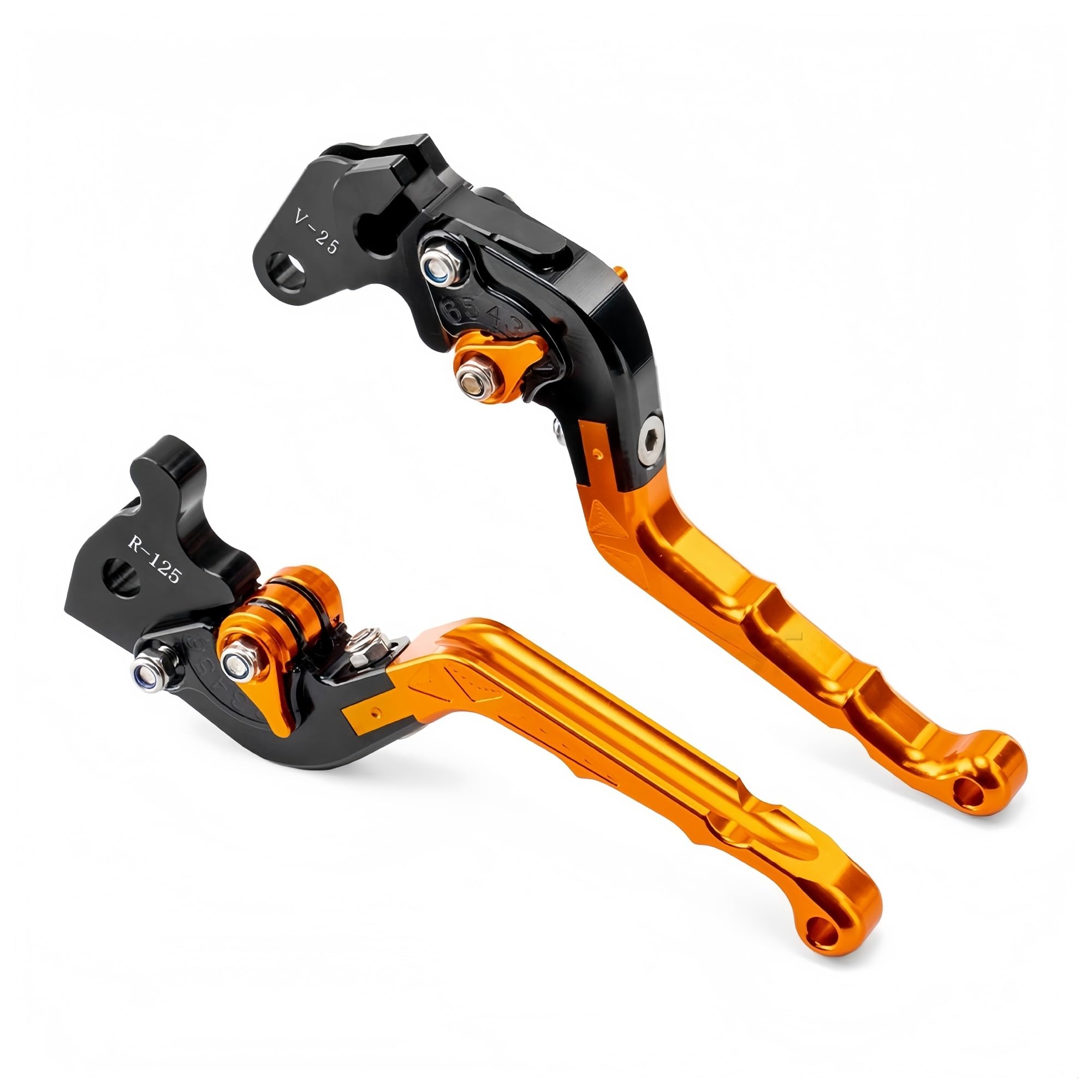 Levier de frein et d'embrayage pour motos et quads Yamaha YFM 700 et YFZ 350 Orange